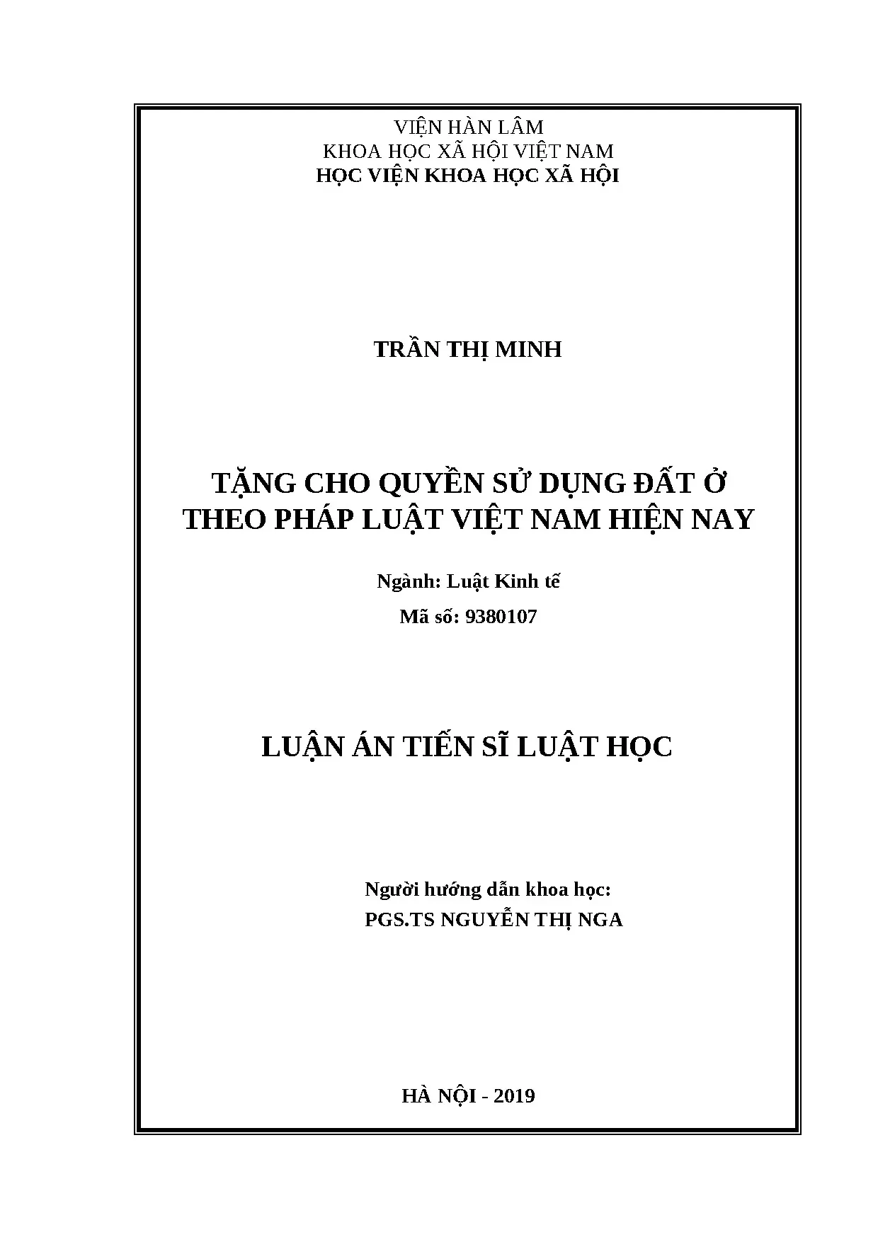 Tặng cho quyền sử dụng đất ở: Pháp luật Việt Nam hiện nay