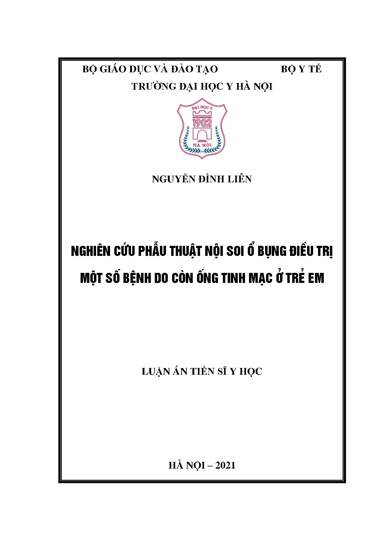 Nghiên cứu phẫu thuật nội soi ổ bụng bệnh ống phúc tinh mạc