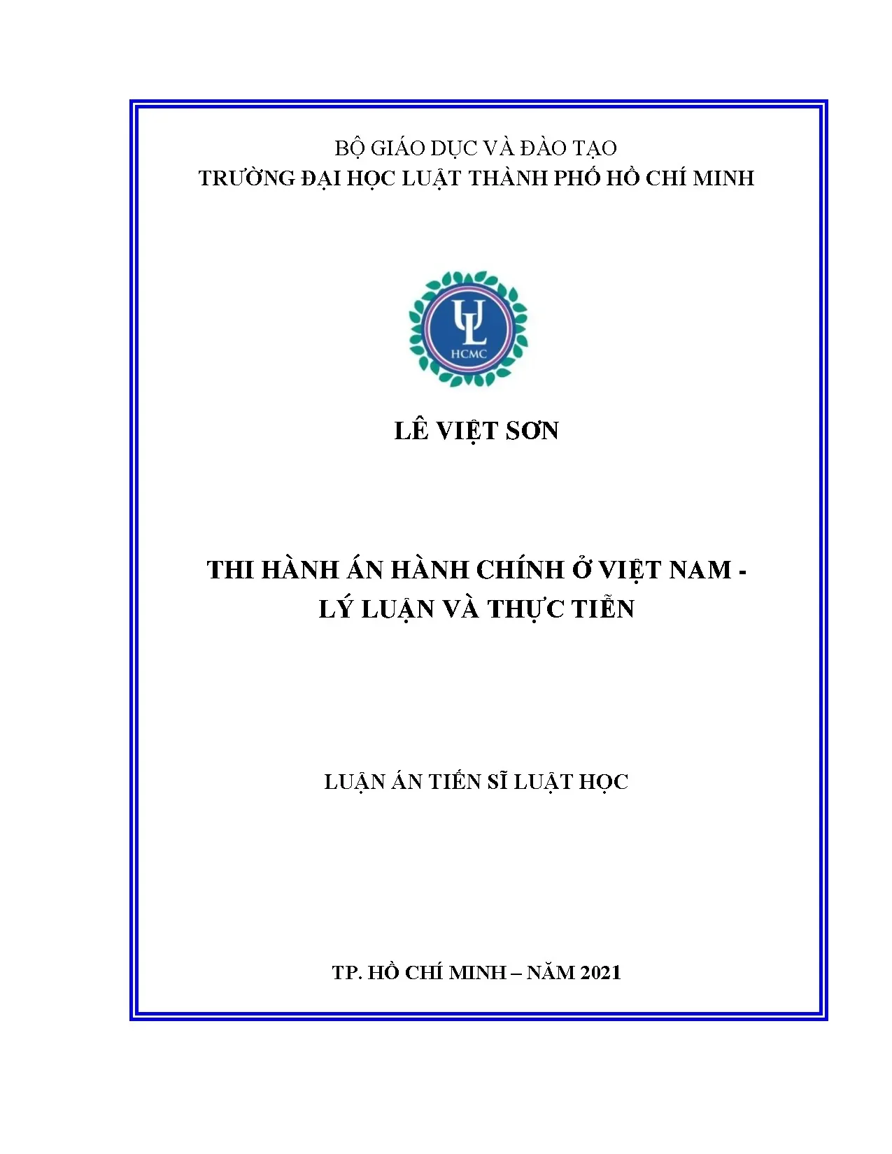 Thi hành án hành chính ở Việt Nam: Lý luận và thực tiễn