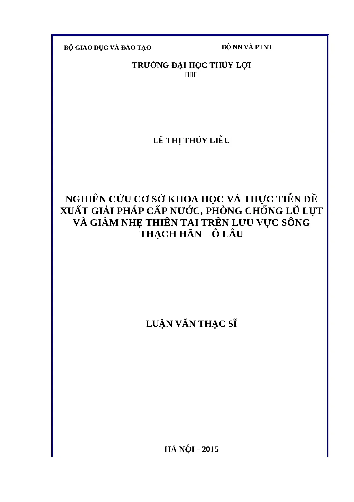 Luận án tiến sĩ file word nghiên cứu cơ sở khoa học và thực