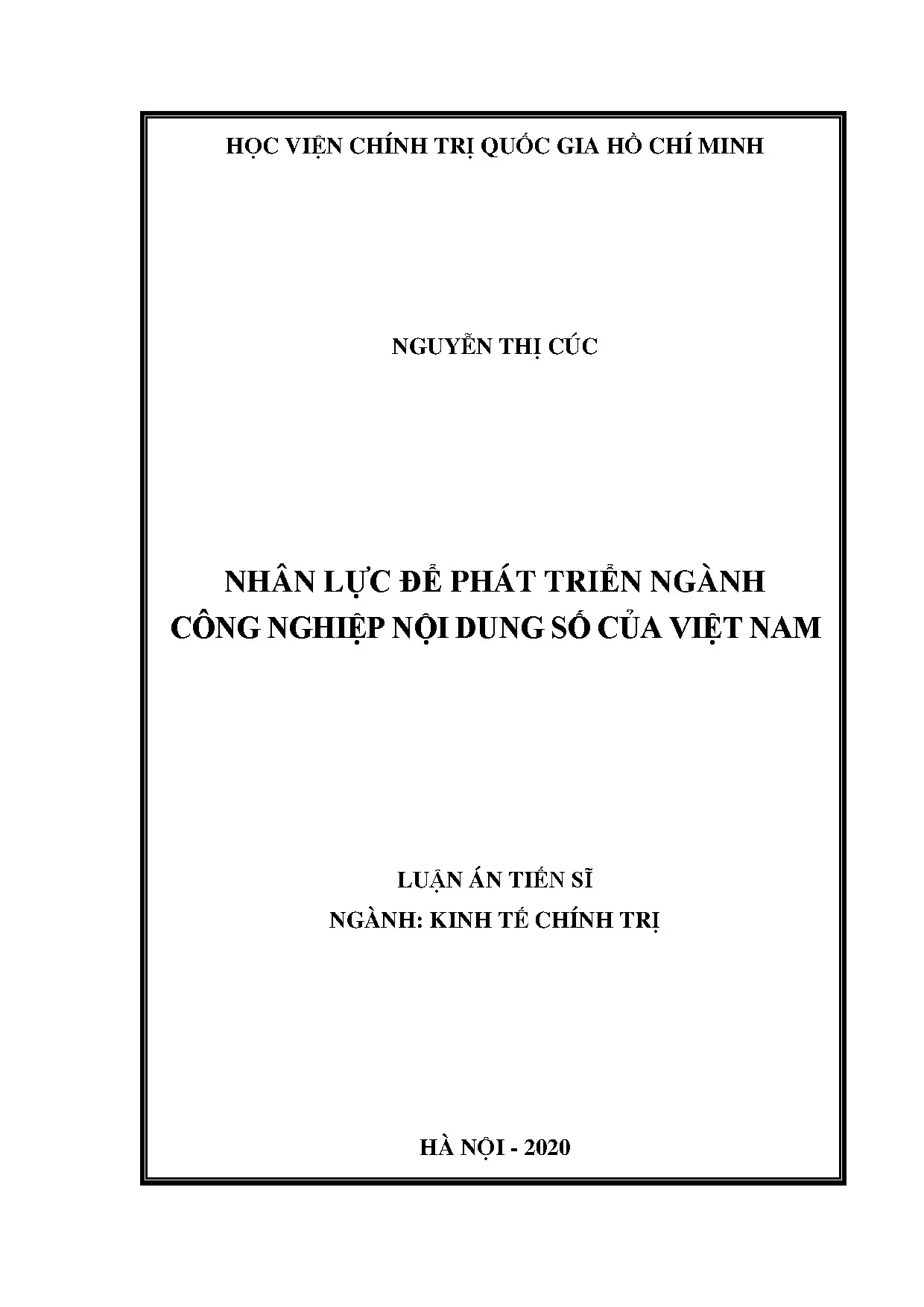 Nhân lực phát triển ngành công nghiệp nội dung số Việt Nam
