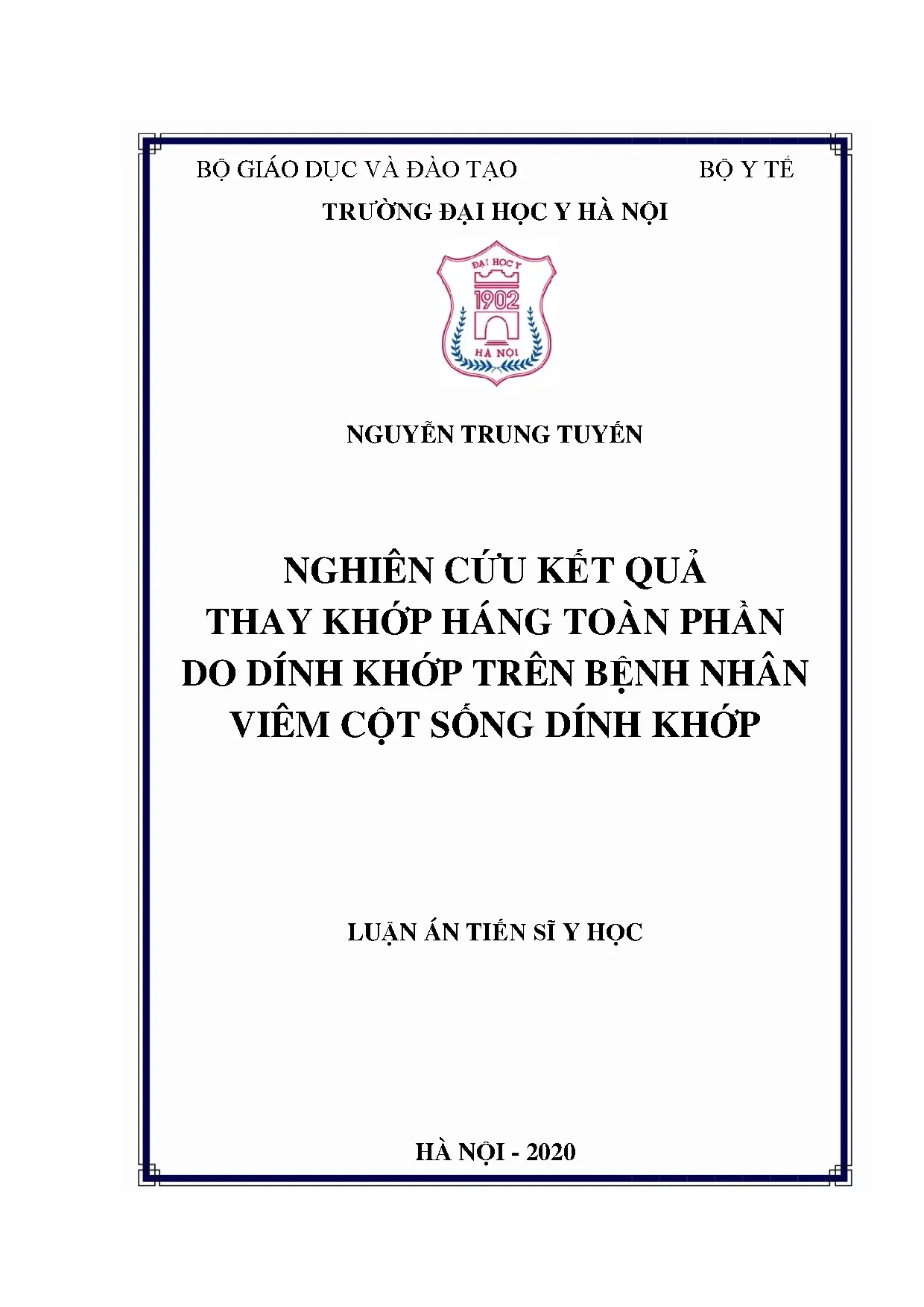 Thay khớp háng toàn phần ở bệnh nhân viêm cột sống dính khớp