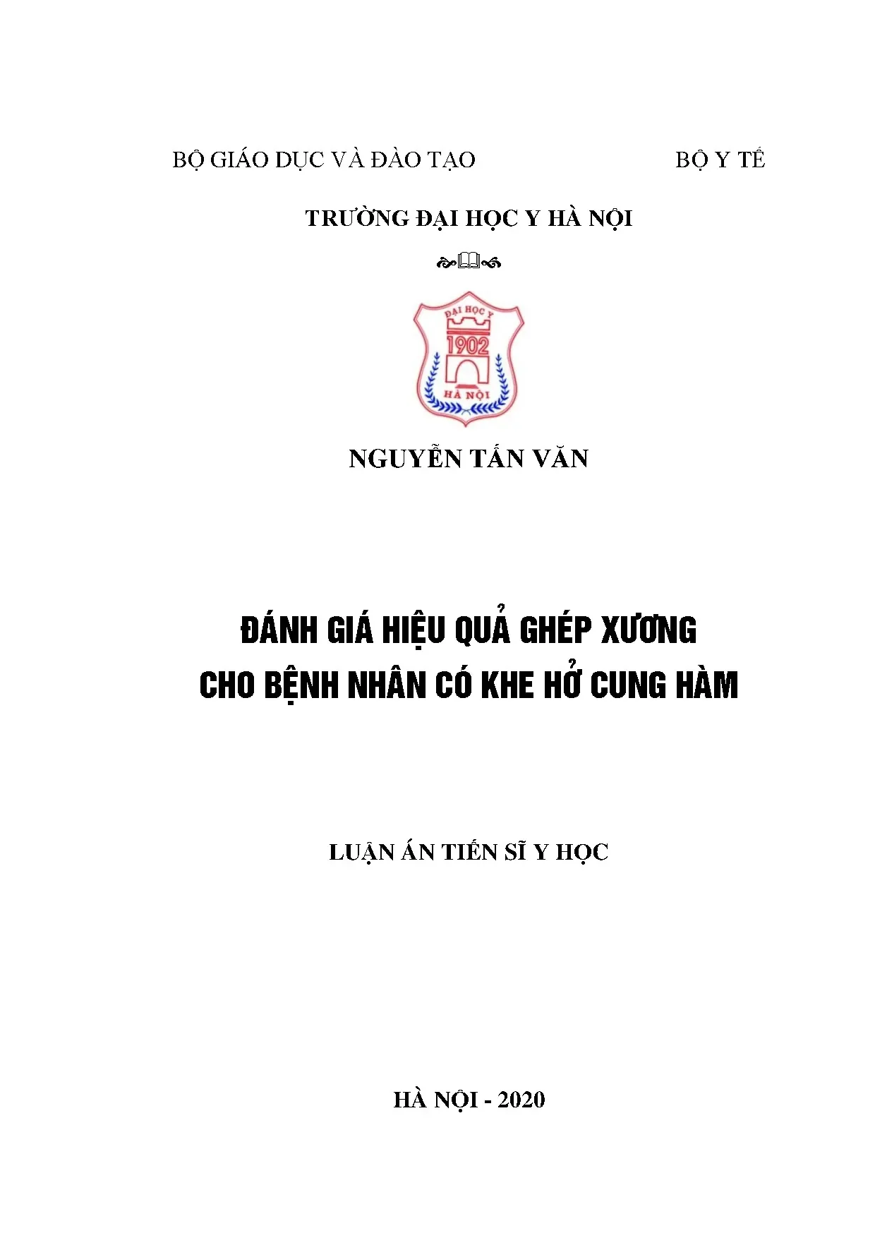 Đánh giá hiệu quả ghép xương cho bệnh nhân có khe hở cung hà