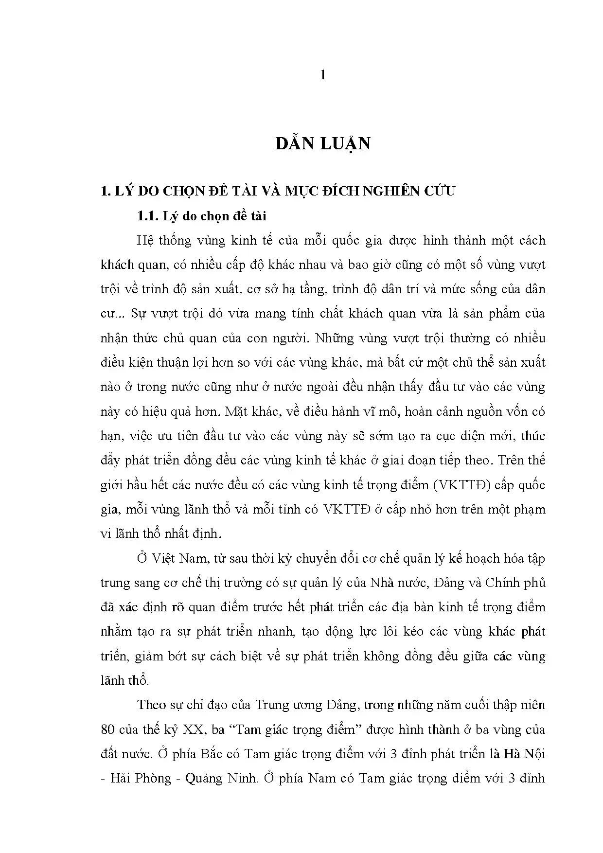 Những chuyển biến kinh tế xã hội ở vùng kinh tế trọng điểm p