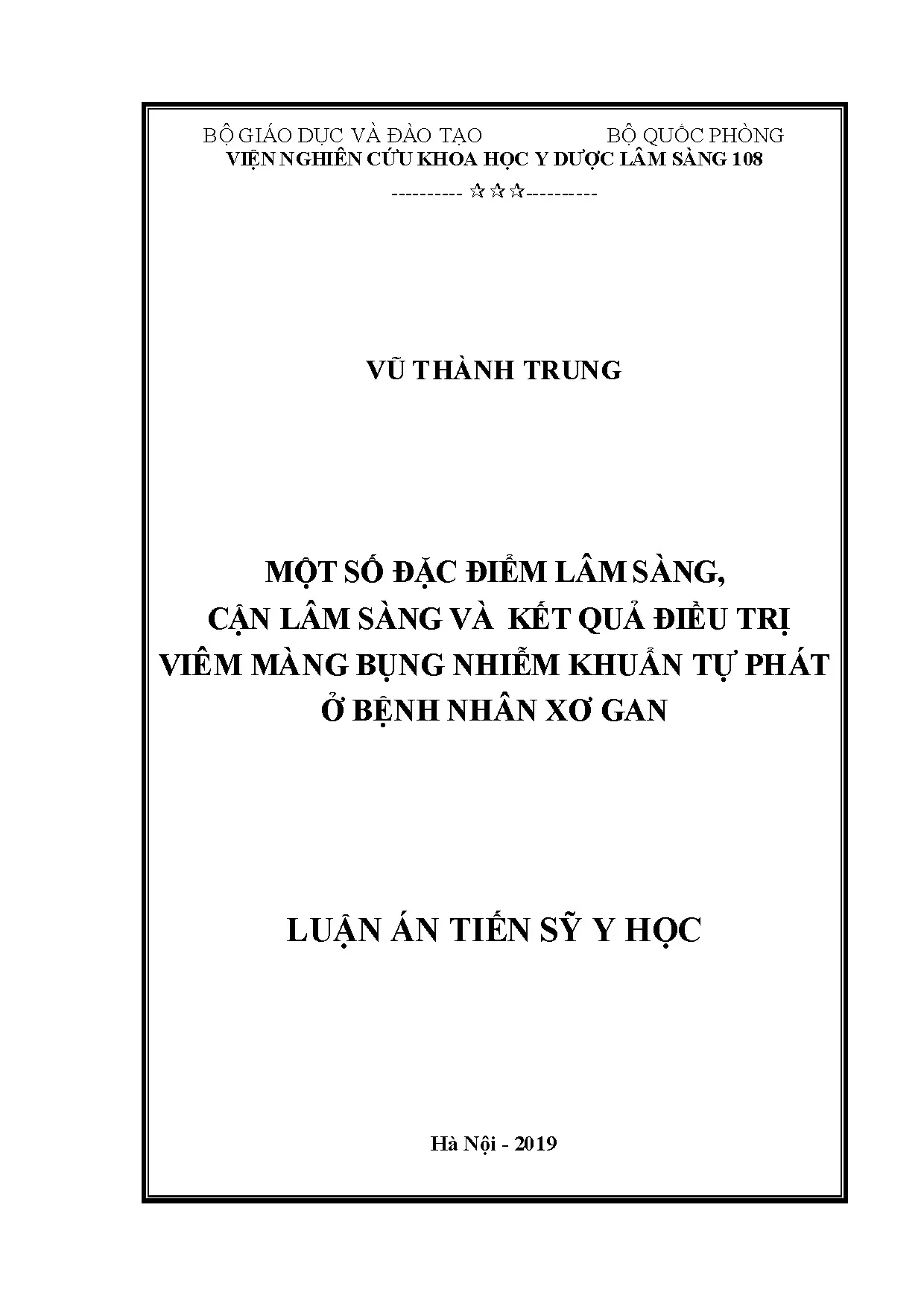 Viêm màng bụng nhiễm khuẩn tự phát ở bệnh nhân xơ gan