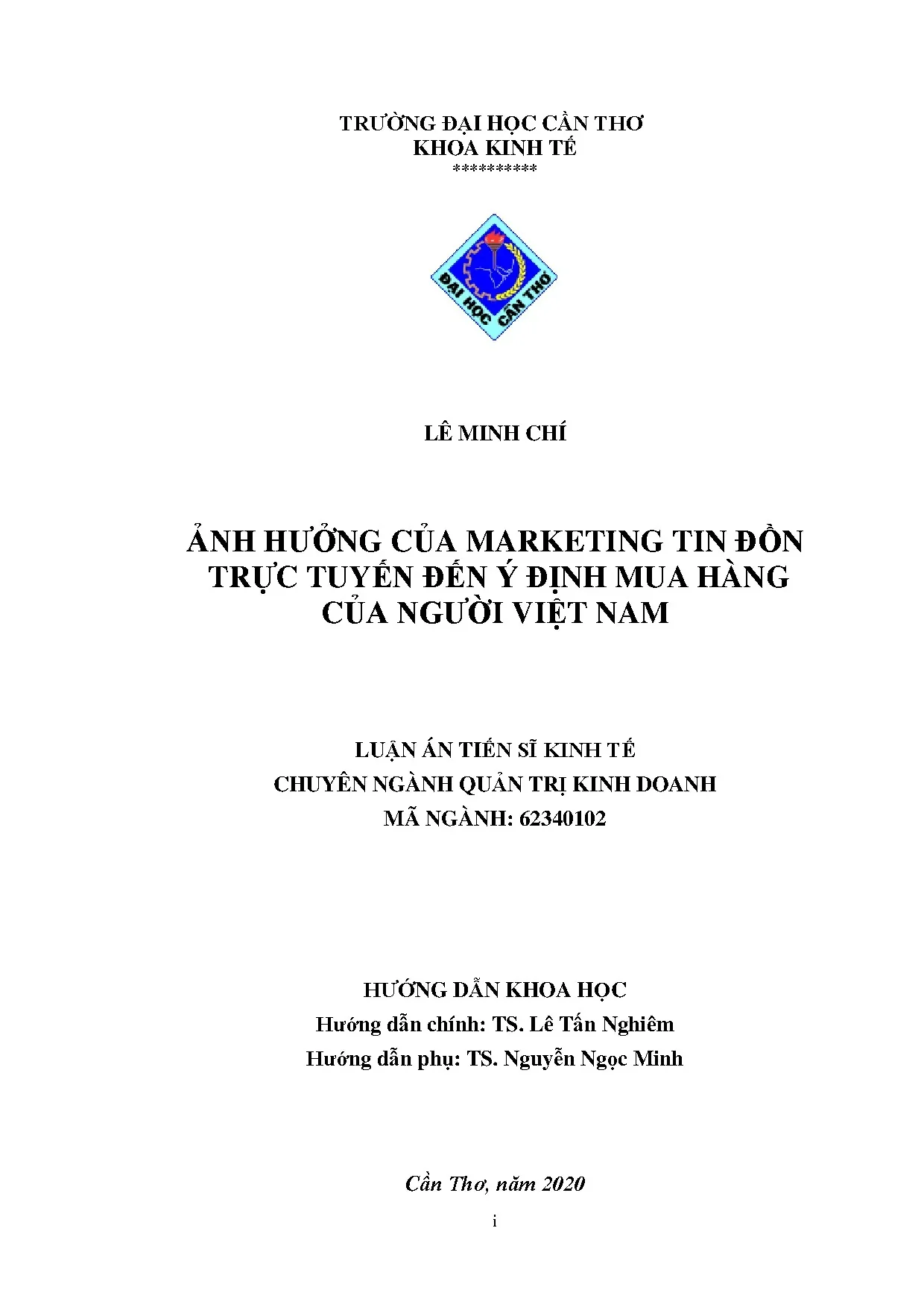 Marketing tin đồn trực tuyến ảnh hưởng ý định mua hàng VN