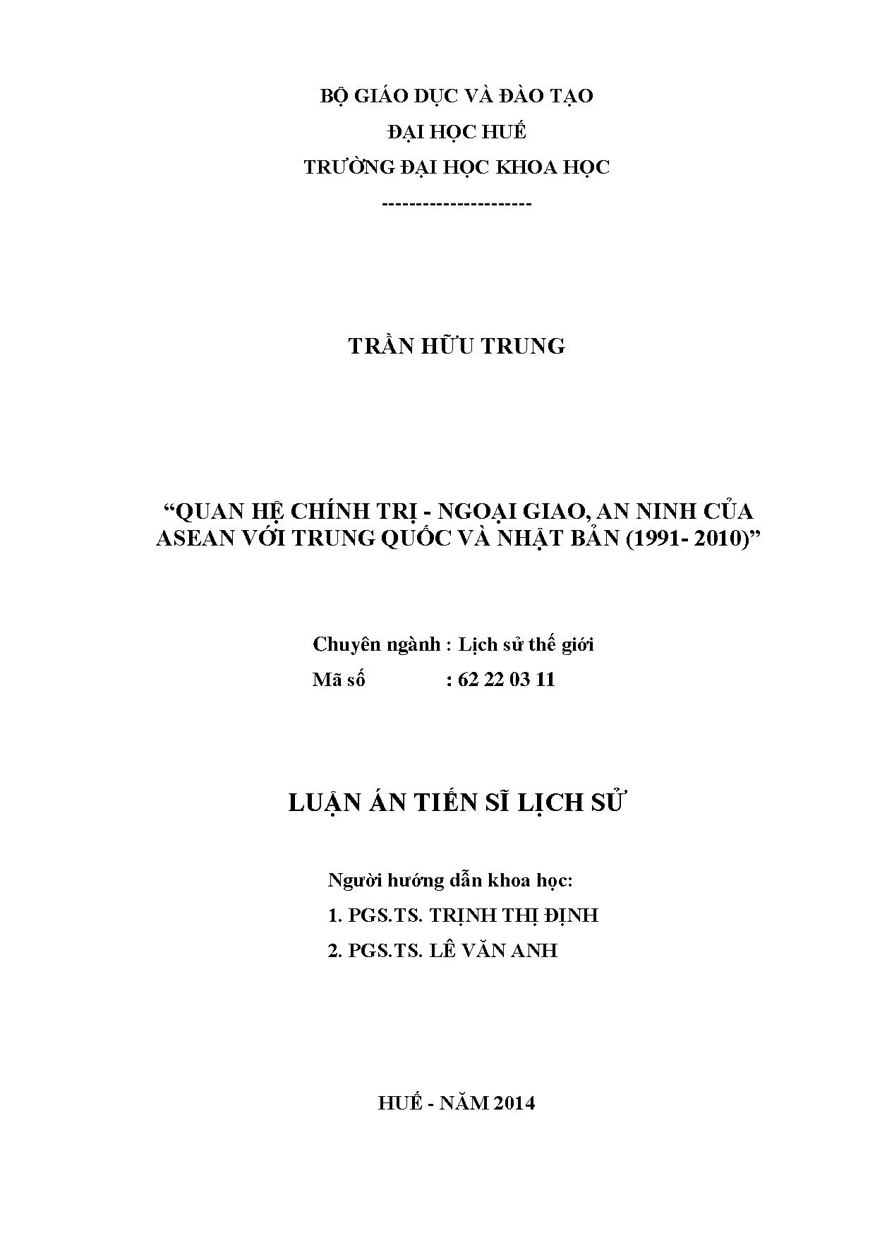 Quan hệ chính trị, an ninh ASEAN với TQ, NB (1991-2010)
