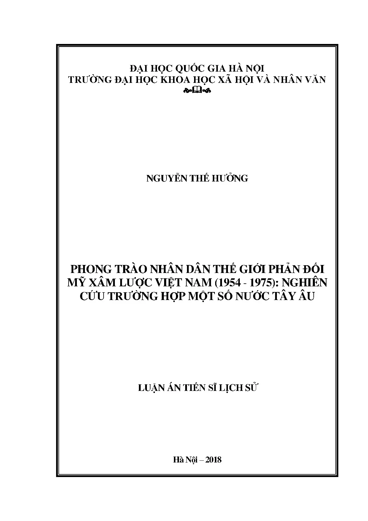 Phong trào nhân dân Tây Âu phản đối Mỹ xâm lược VN (1954-1975)