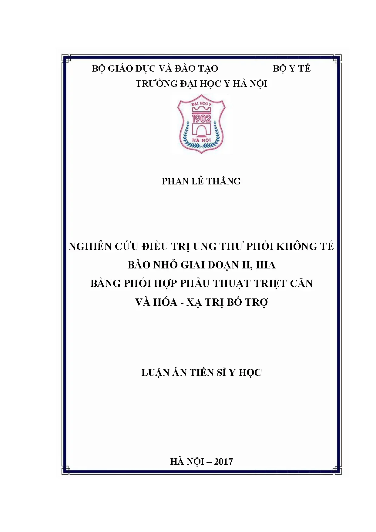 Điều trị ung thư phổi không tế bào nhỏ giai đoạn II, IIIA