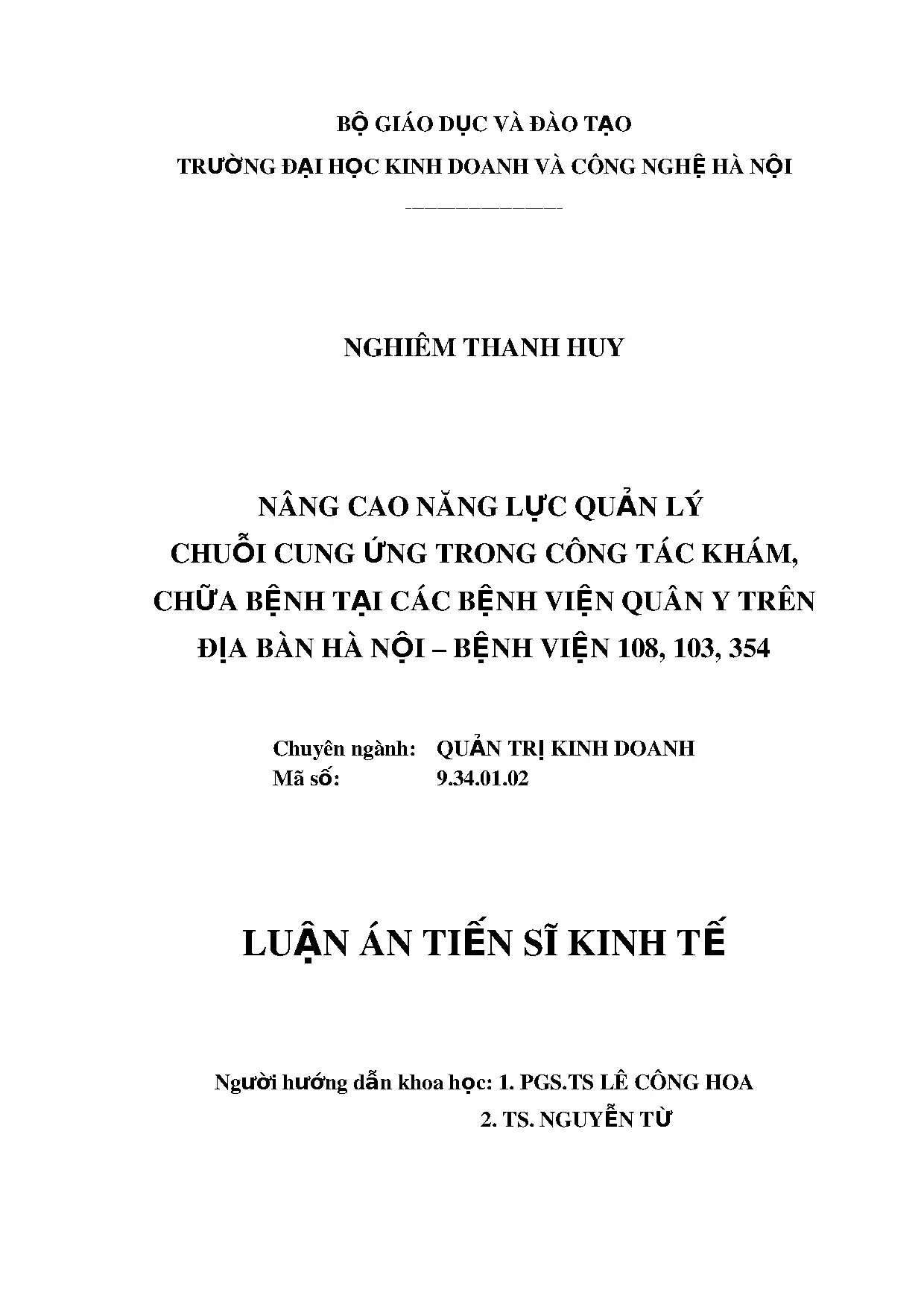 Nâng cao năng lực quản lý chuỗi cung ứng bệnh viện quân y