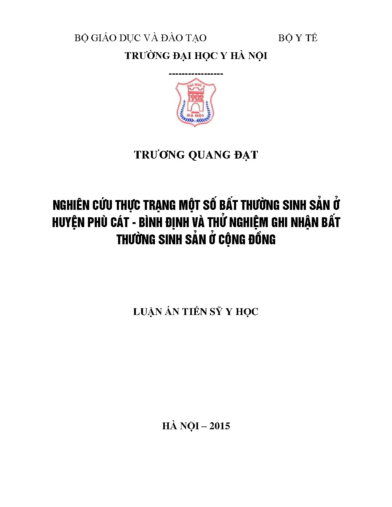Thực trạng bất thường sinh sản tại Phù Cát, Bình Định
