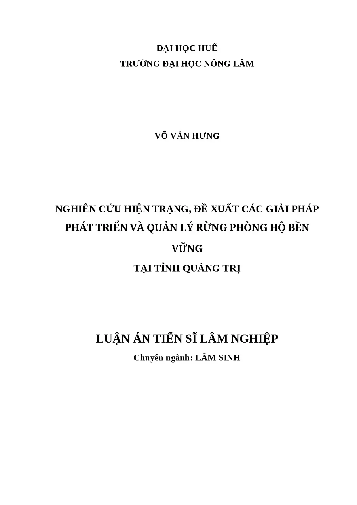 Luận án tiến sĩ nghiên cứu hiện trạng đề xuất các giải pháp