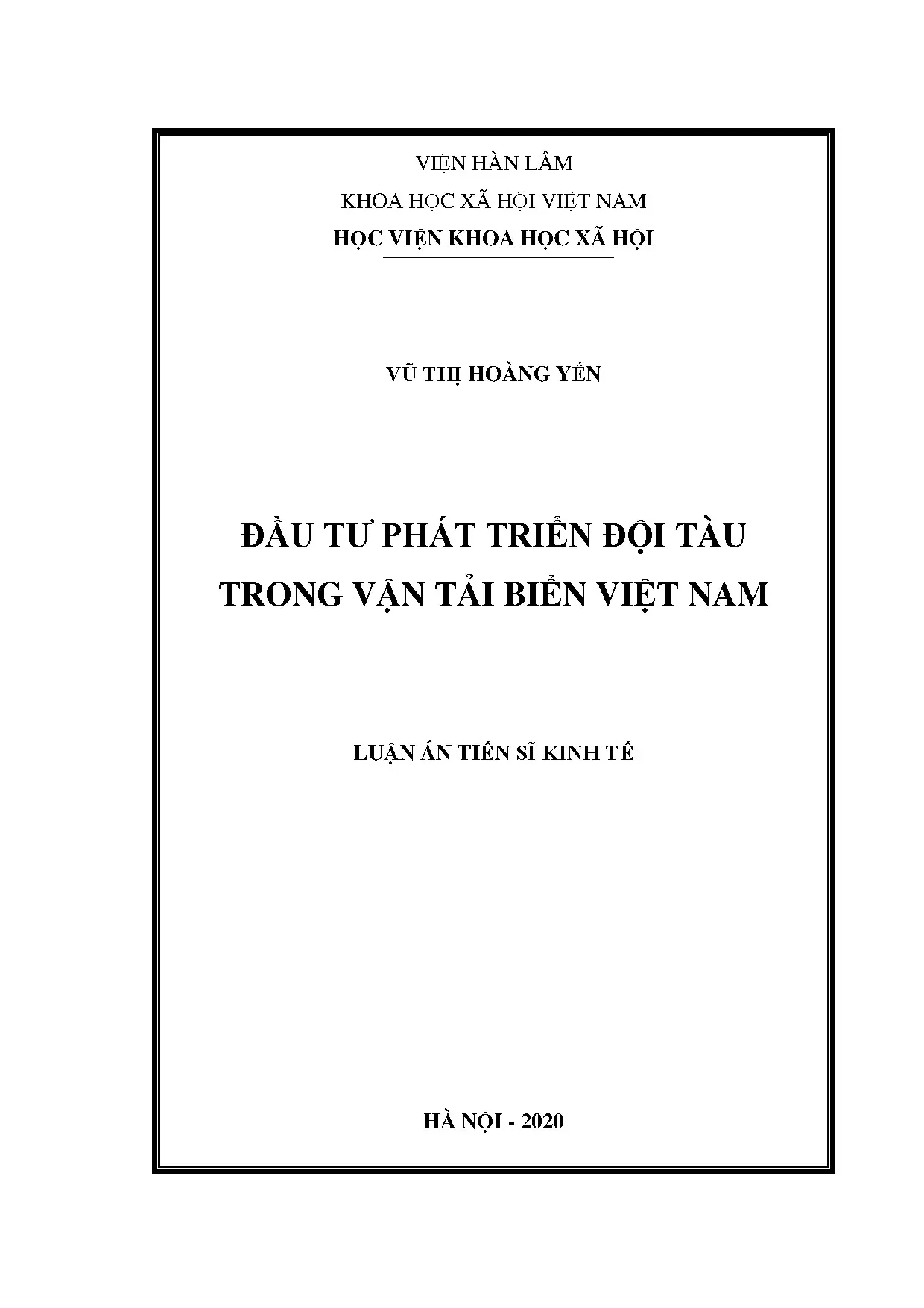 Đầu tư phát triển đội tàu vận tải biển Việt Nam