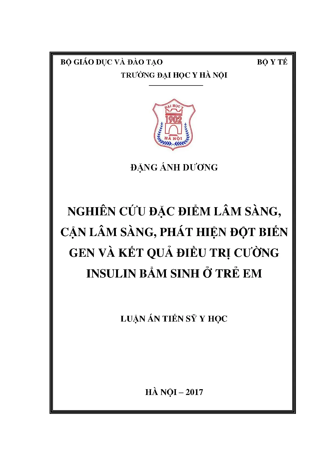 Cường Insulin Bẩm Sinh Trẻ Em: Lâm Sàng, Gen, Điều Trị