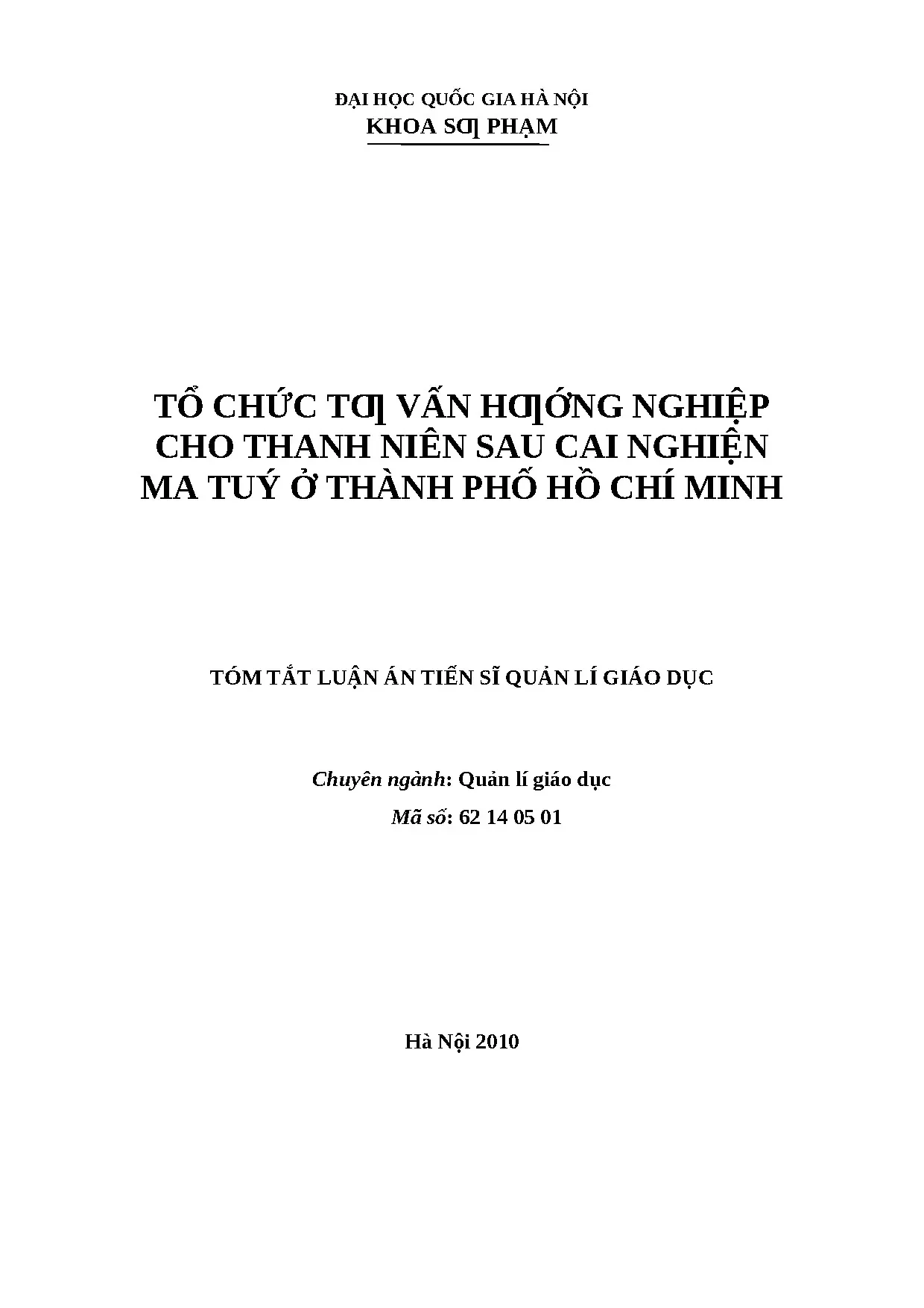 Tư vấn hướng nghiệp cho thanh niên sau cai nghiện