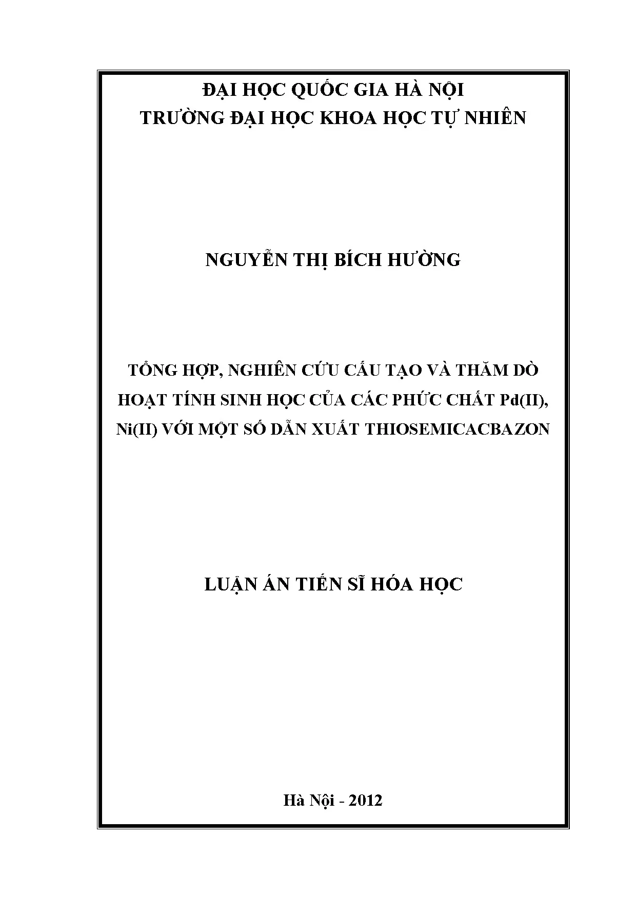 Luận án tiến sĩ tổng hợp nghiên cứu cấu tạo và thăm dò hoạt