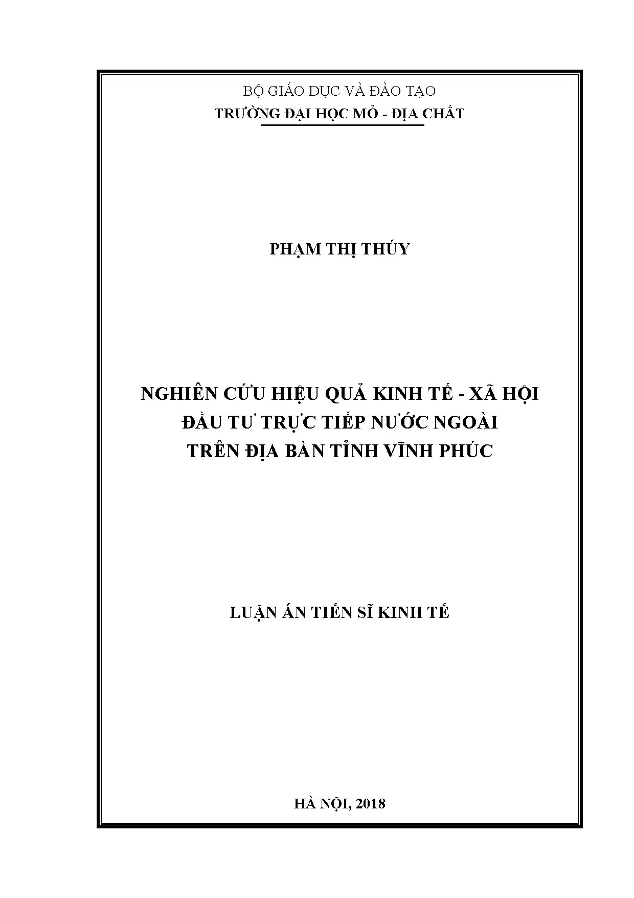 Hiệu quả kinh tế - xã hội FDI tại Vĩnh Phúc