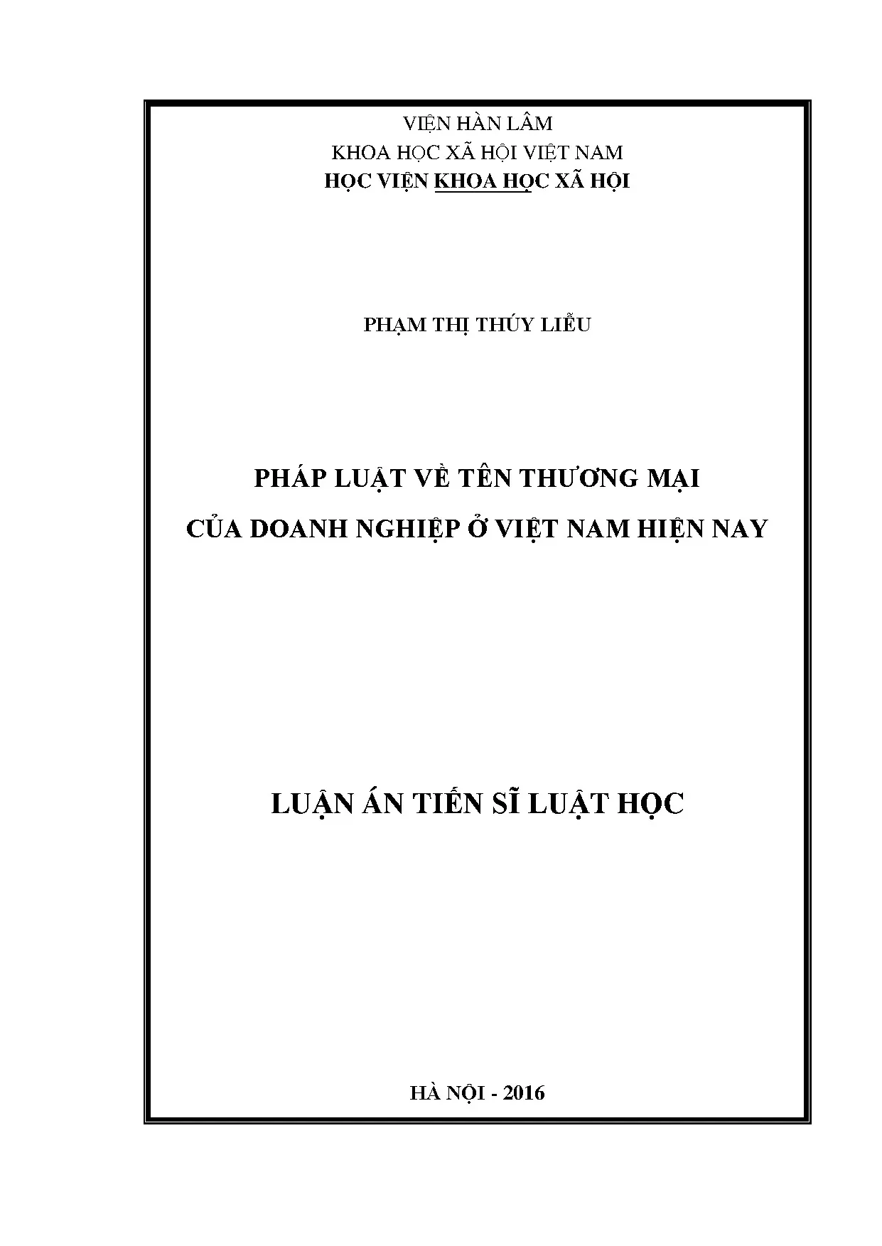 Pháp luật về tên thương mại doanh nghiệp Việt Nam
