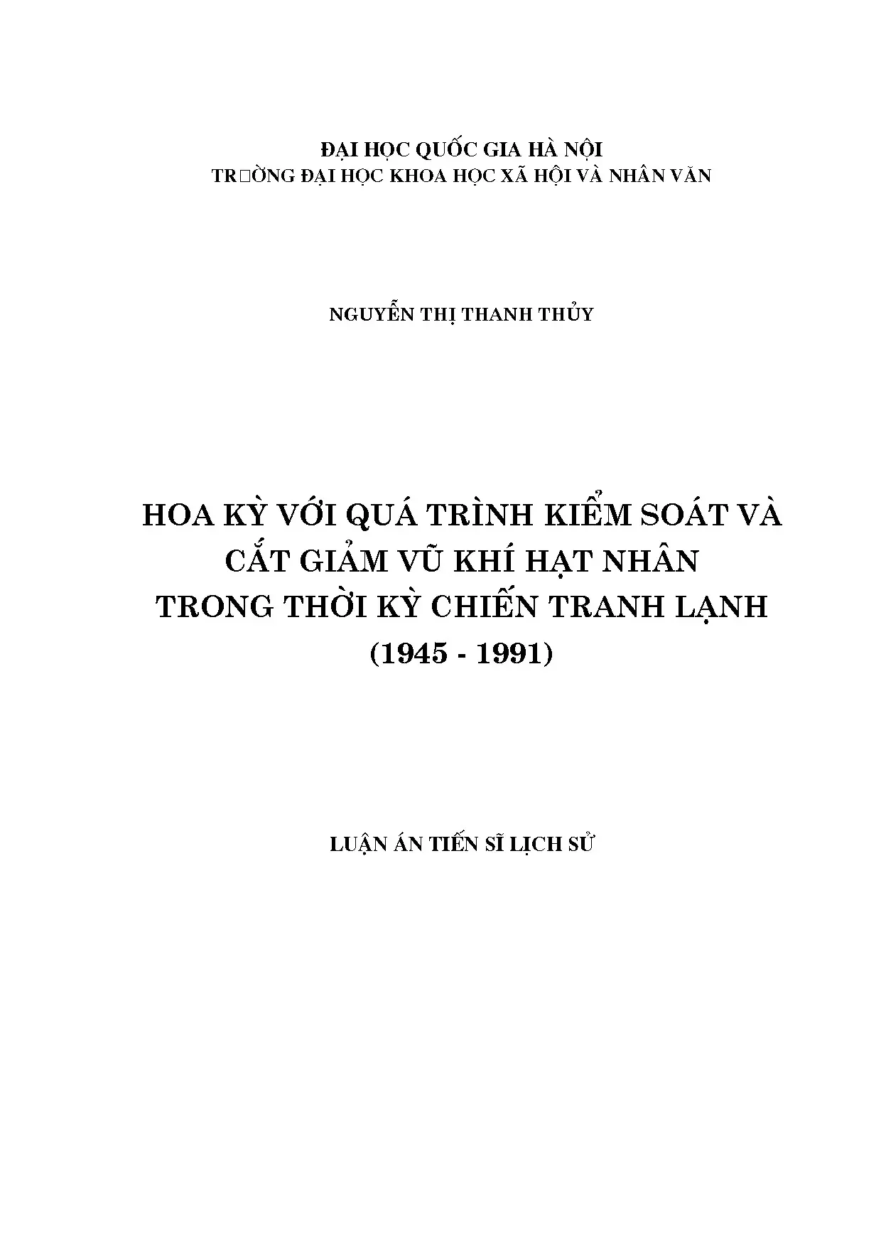 Luận án tiến sĩ hoa kỳ với quá trình kiểm soát và cắt giảm v