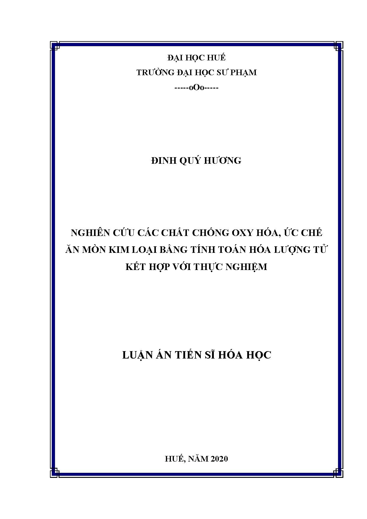 Luận án tiến sĩ nghiên cứu được các ảnh hưởng về khả năng ức