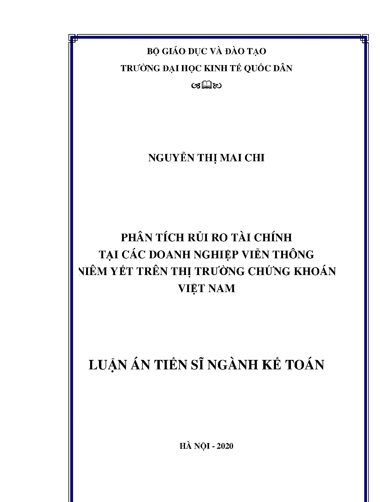 Kế toán: Phân tích rủi ro tài chính DN viễn thông niêm yết