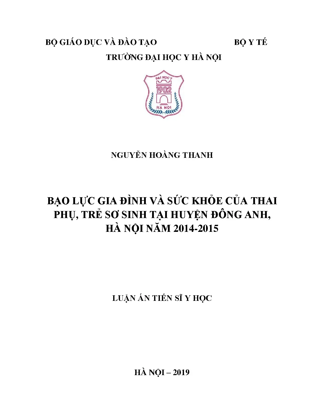 Bạo lực gia đình, sức khỏe thai phụ, trẻ sơ sinh Đông Anh