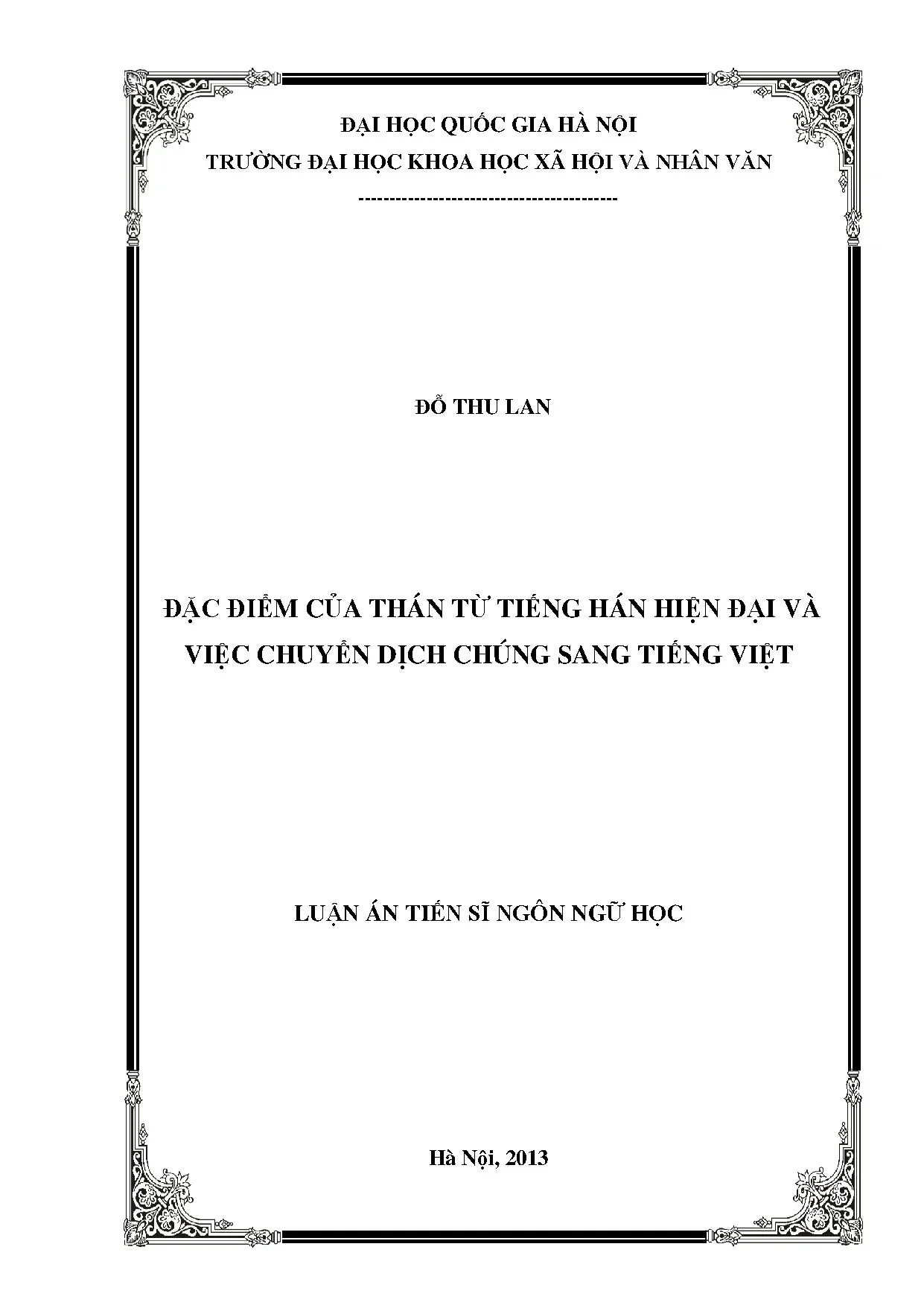 Đặc điểm thán từ tiếng Hán hiện đại và chuyển dịch sang Việt