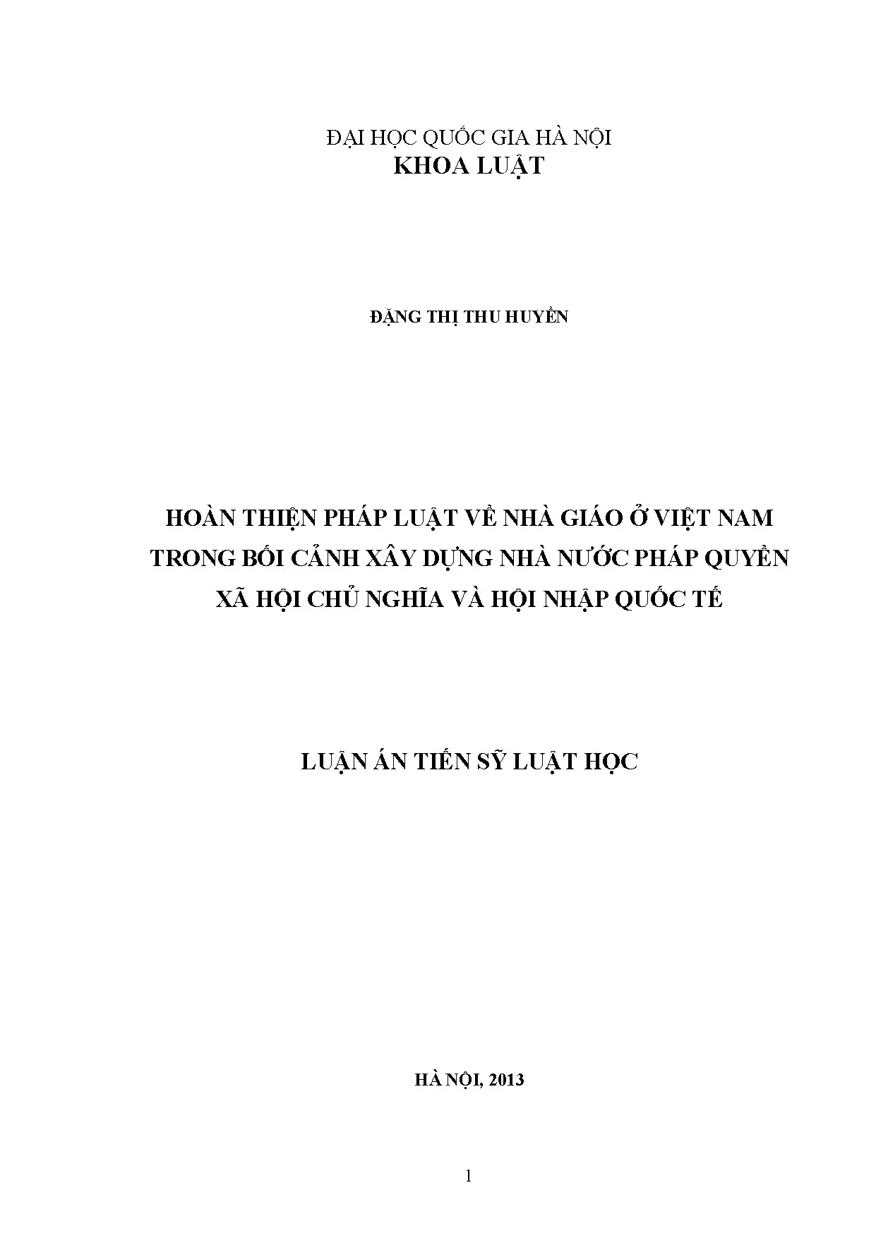 Pháp luật về Nhà giáo VN: Hoàn thiện bối cảnh NN Pháp quyền