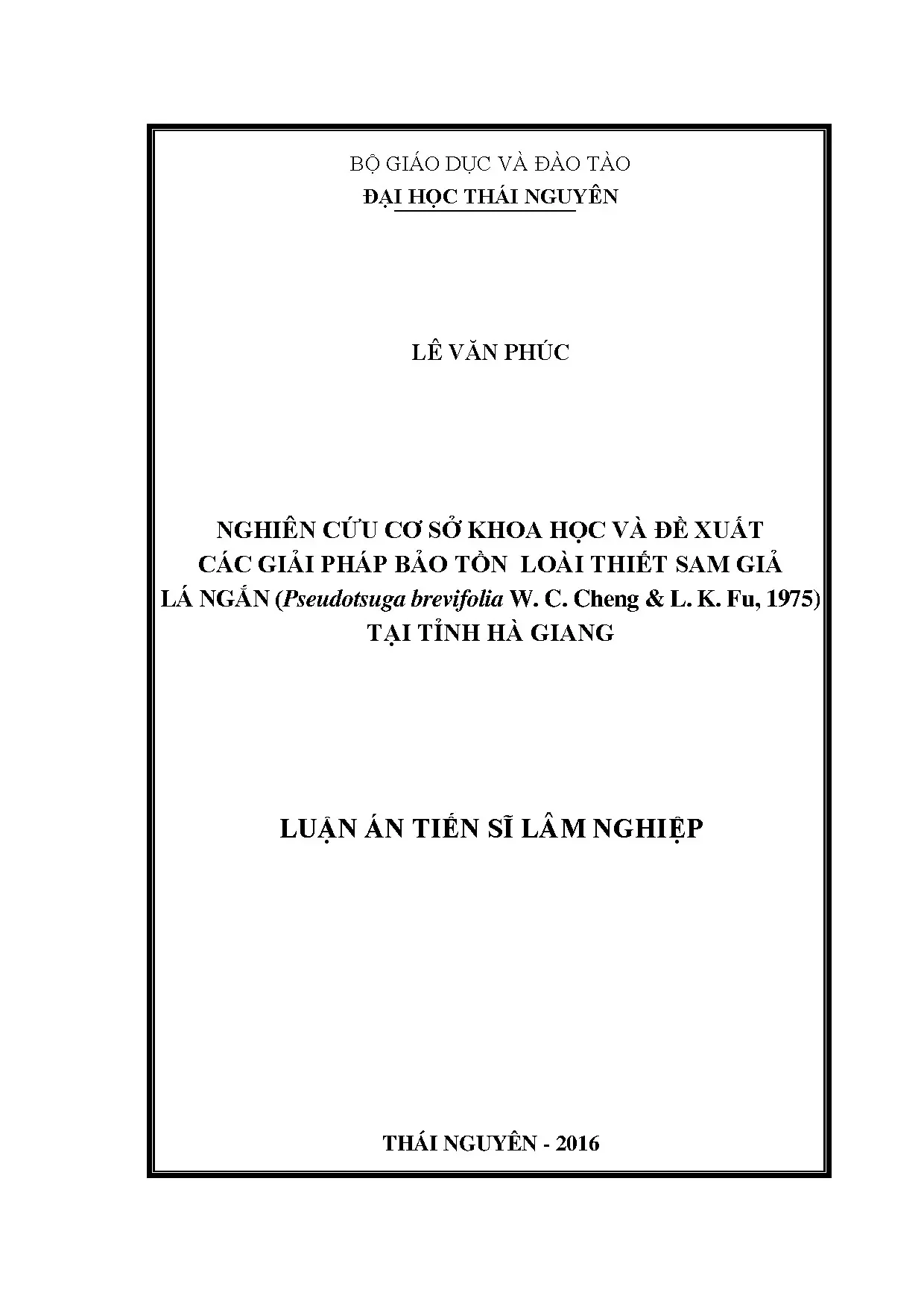 Luận án tiến sĩ nghiên cứu cơ sở khoa học và đề xuất các giả