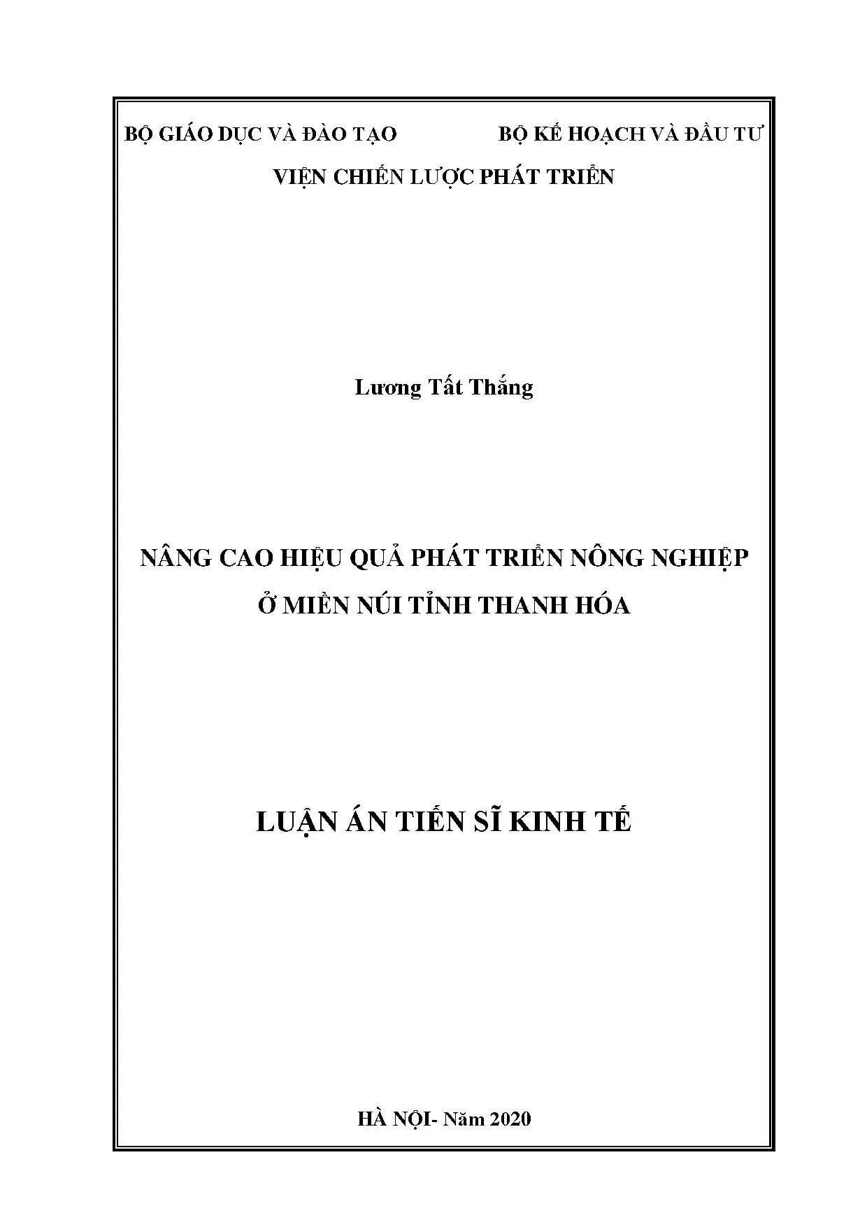 Nâng cao hiệu quả phát triển nông nghiệp miền núi