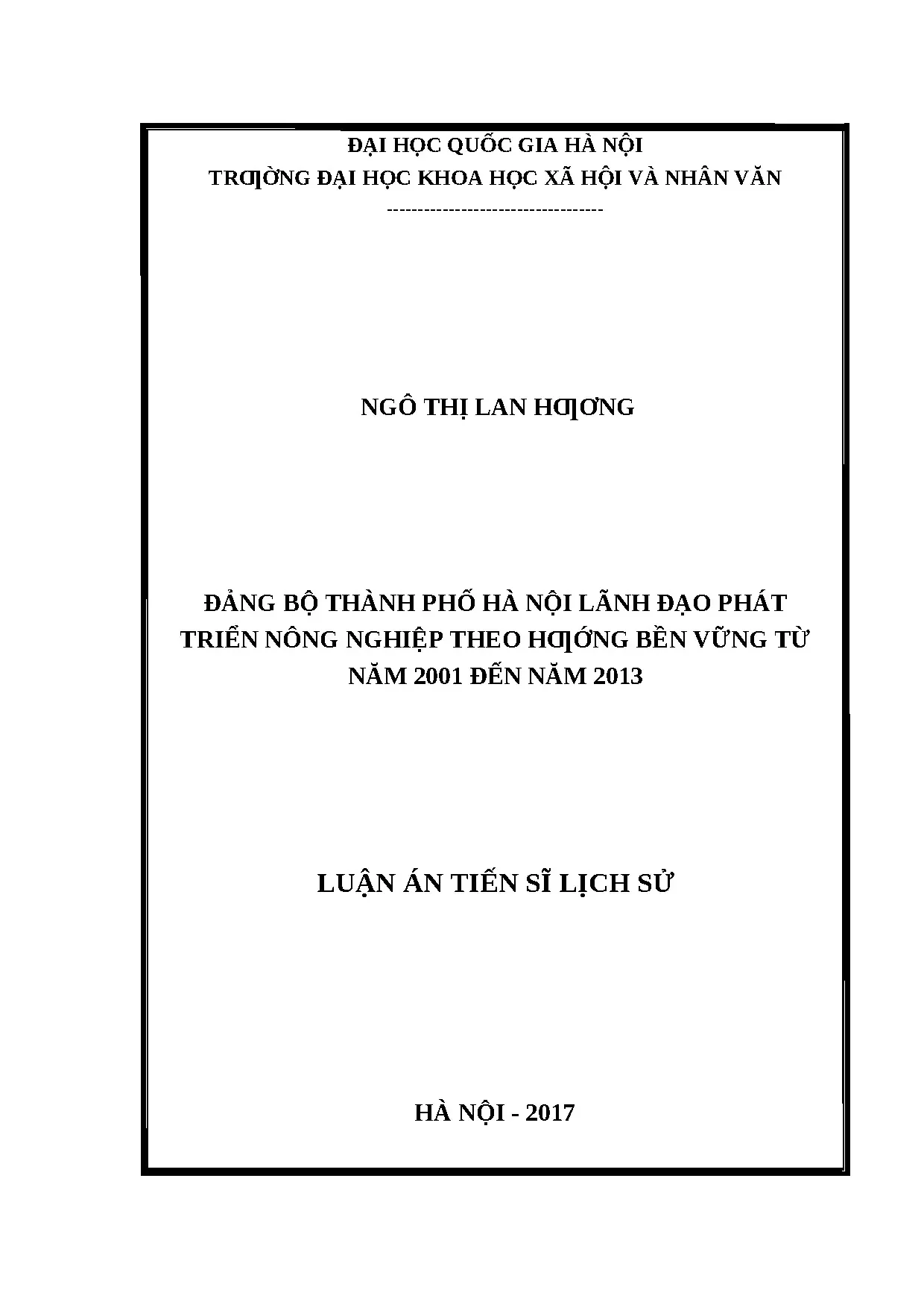 Đảng bộ Hà Nội lãnh đạo phát triển nông nghiệp bền vững