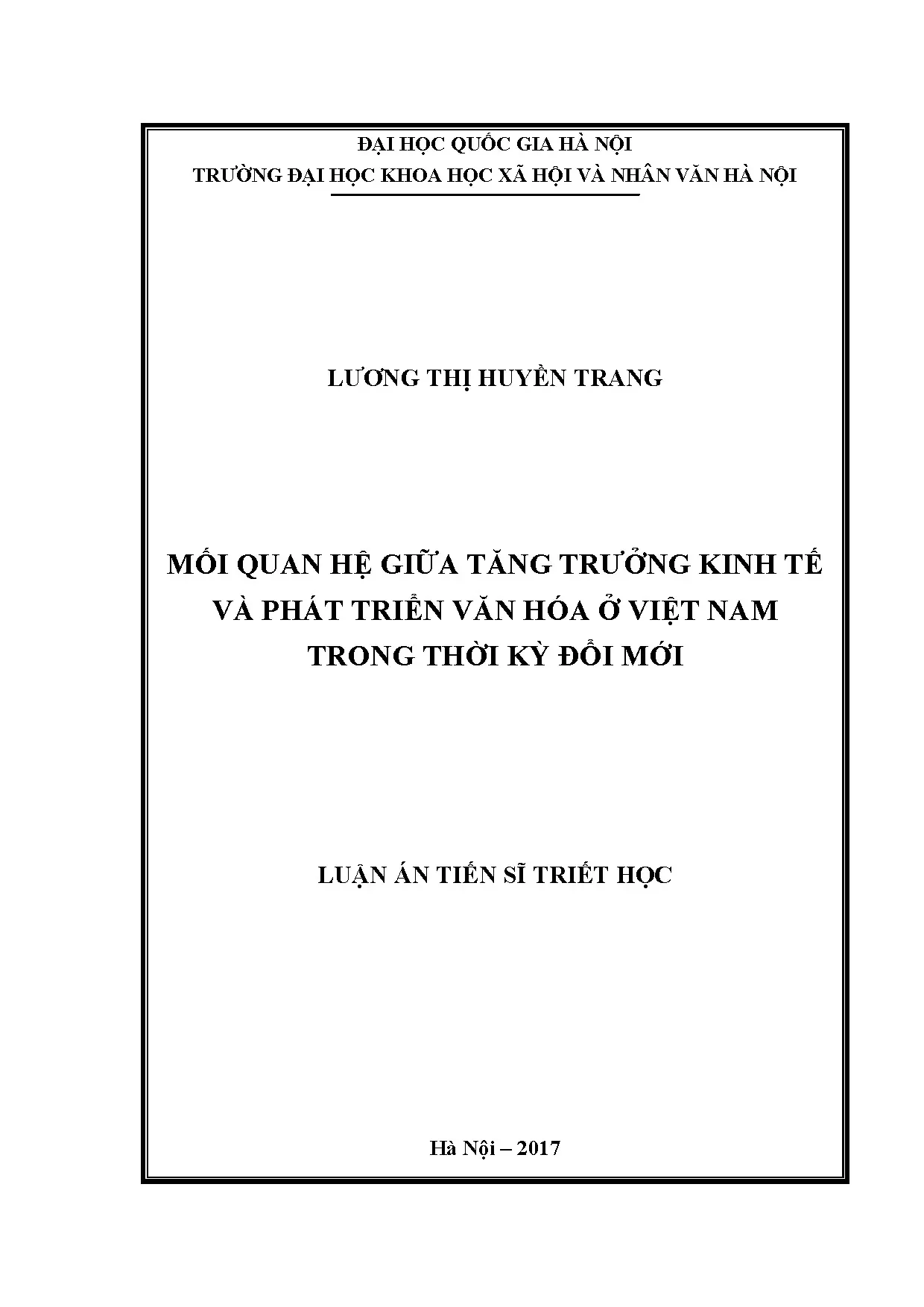 Mối quan hệ giữa tăng trưởng kinh tế và văn hóa Việt Nam