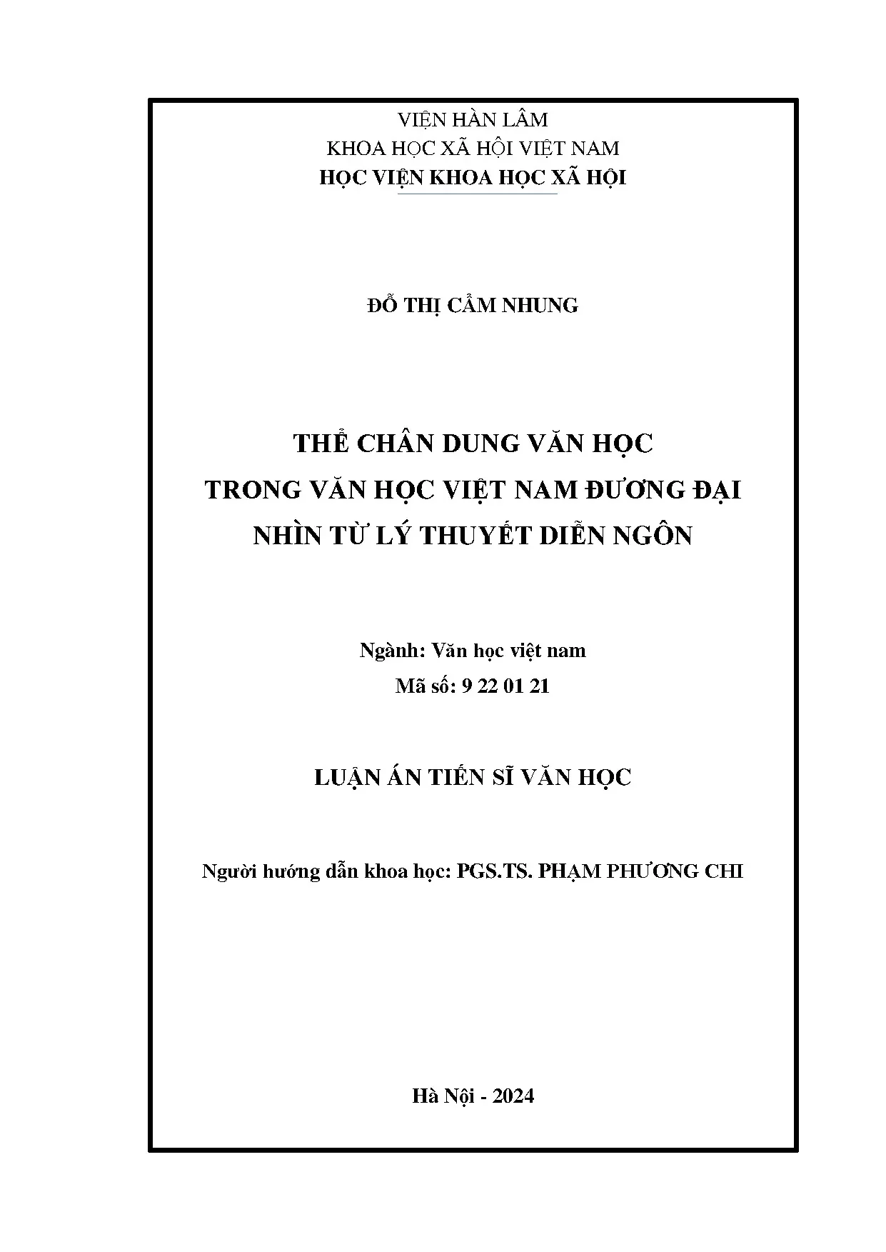 Chân dung văn học Việt Nam đương đại qua lăng kính diễn ngôn