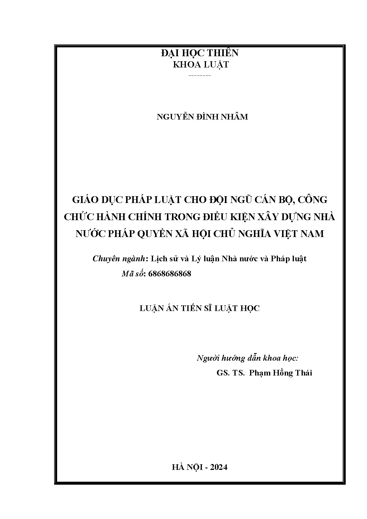 Giáo dục pháp luật cho cán bộ công chức Việt Nam