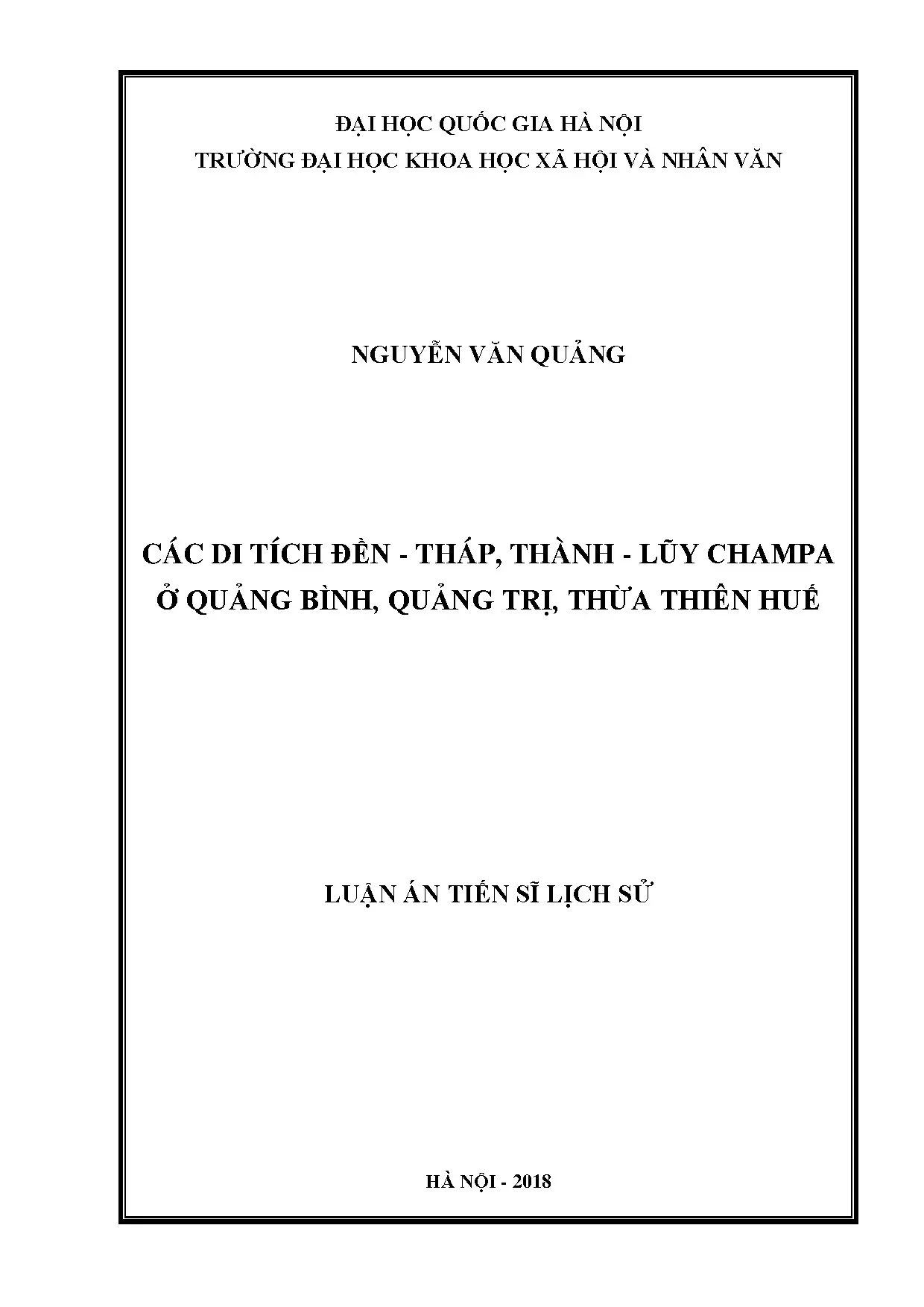 Di tích đền tháp Champa ở Quảng Bình, Quảng Trị