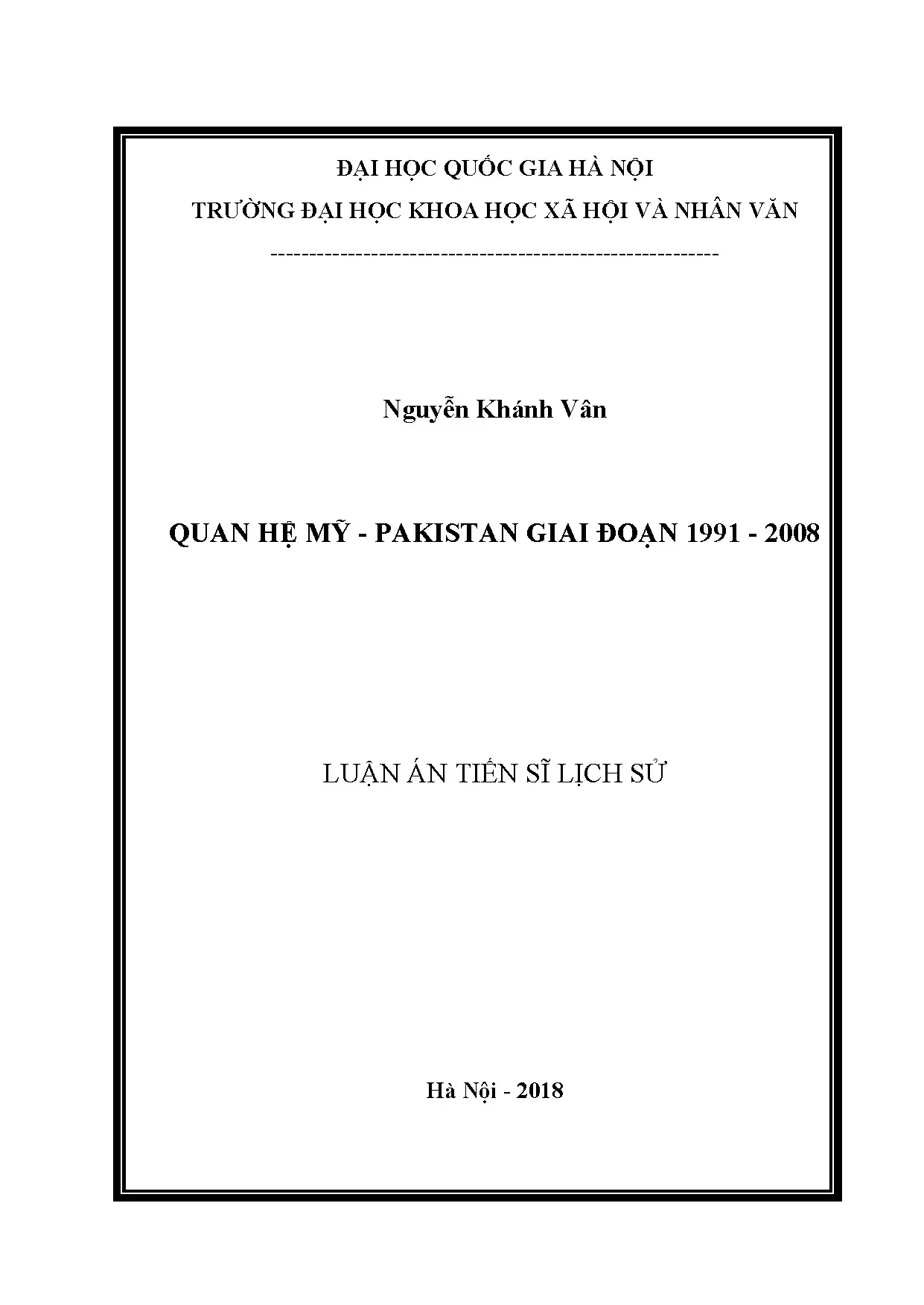 Quan hệ Mỹ - Pakistan giai đoạn 1991-2008