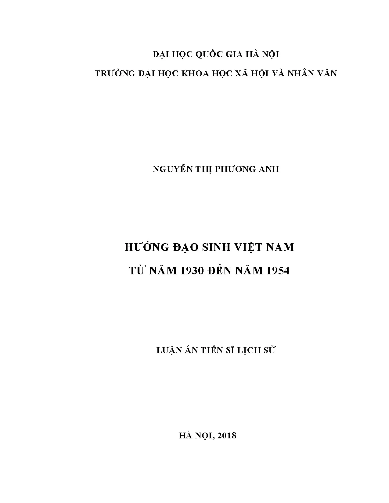 Hướng đạo sinh Việt Nam từ 1930 đến 1954
