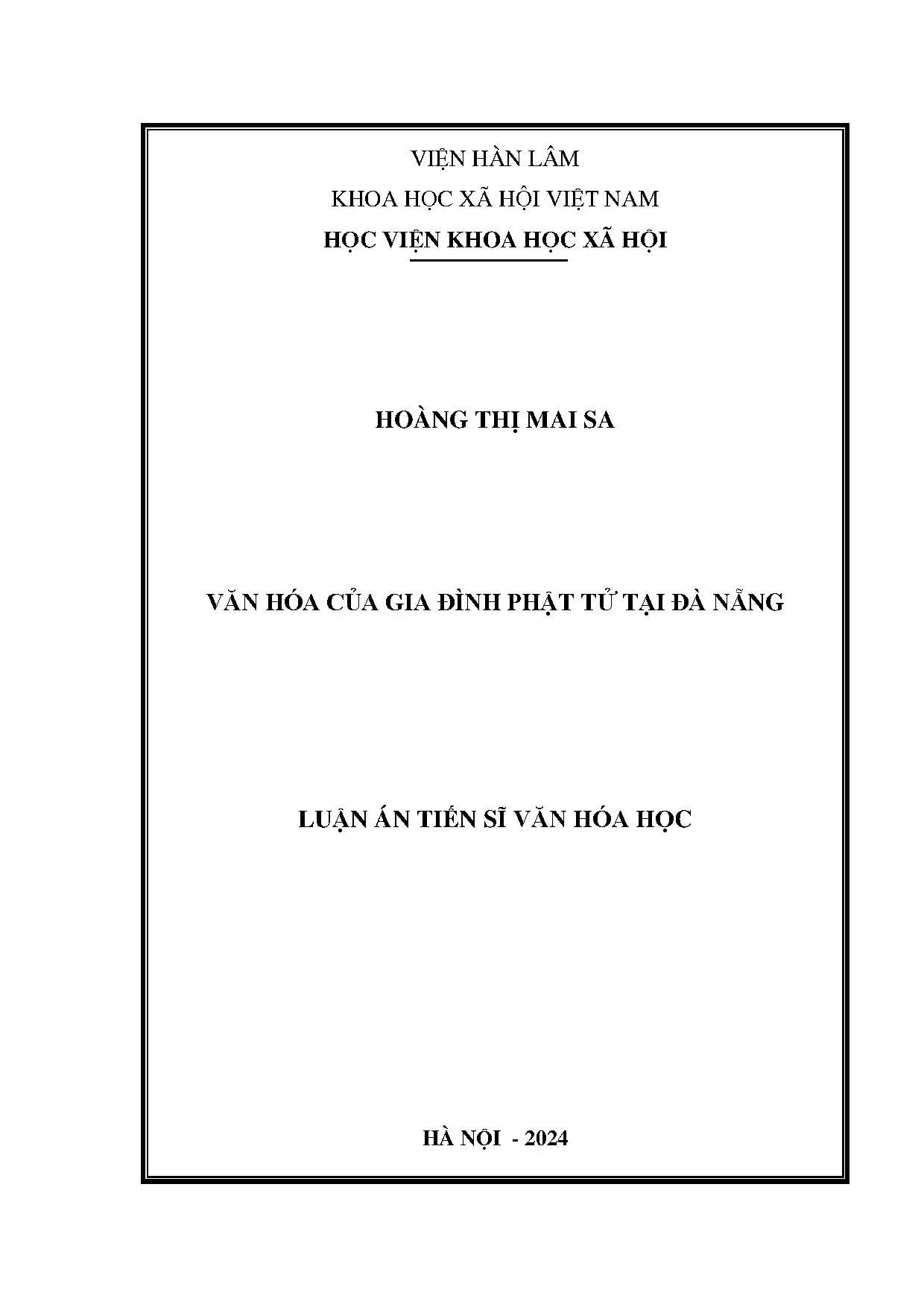 Luận án tiến sĩ văn hóa của gia đình phật tử tại đà nẵng