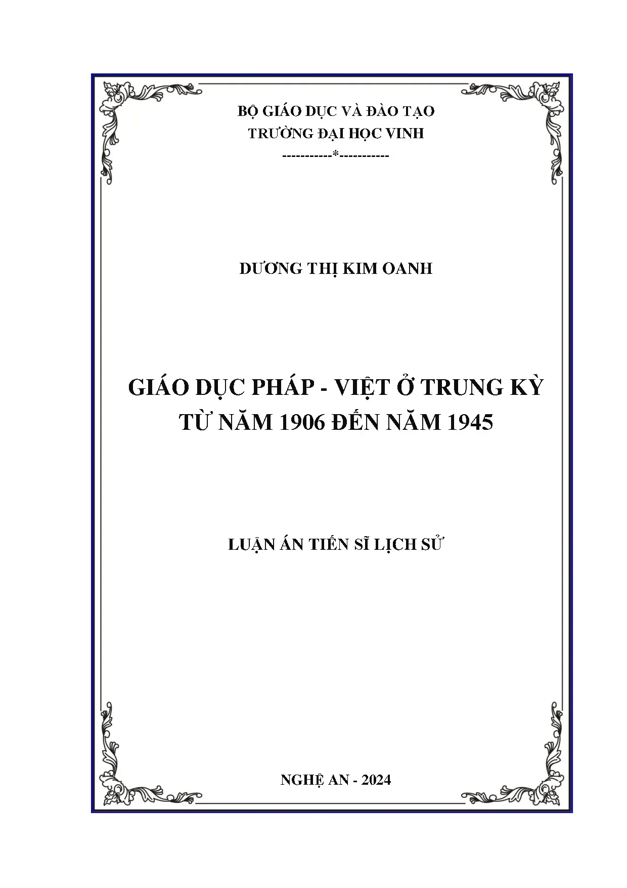 Giáo dục Pháp Việt Trung Kỳ 1906-1945: Đặc điểm, ảnh hưởng