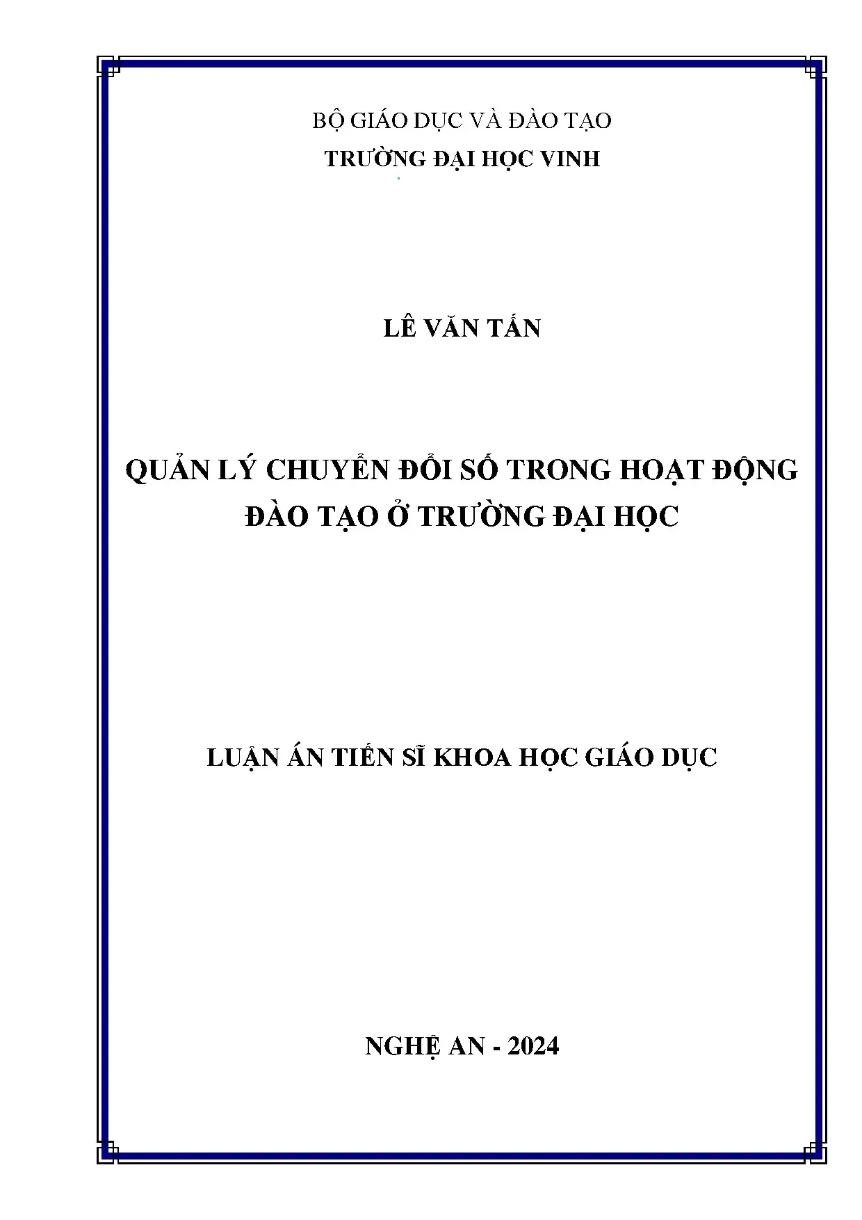 Quản lý chuyển đổi số trong đào tạo đại học