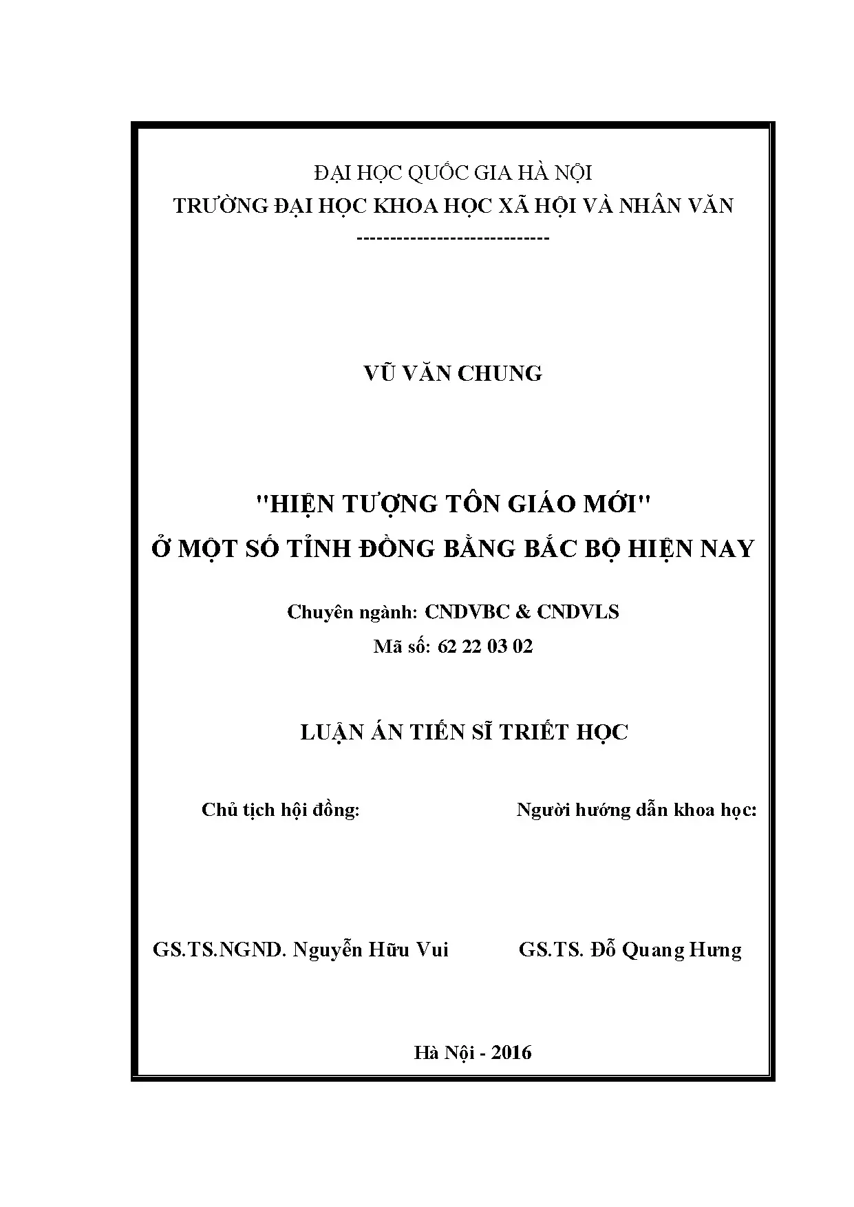 Tôn giáo mới: Thực trạng, tác động ở Đồng bằng Bắc Bộ