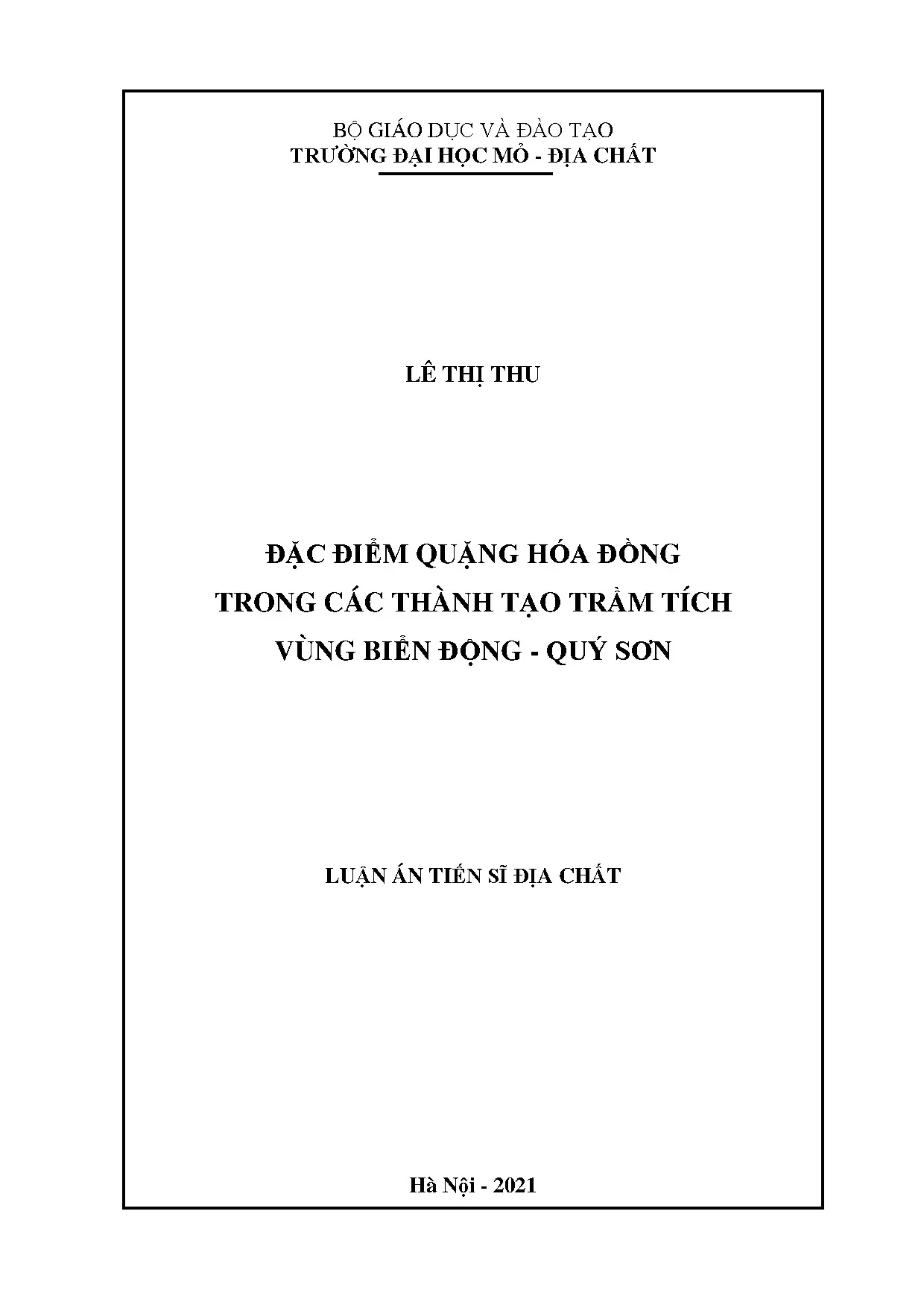 Đặc điểm quặng hóa đồng vùng Biển Động-Quý Sơn