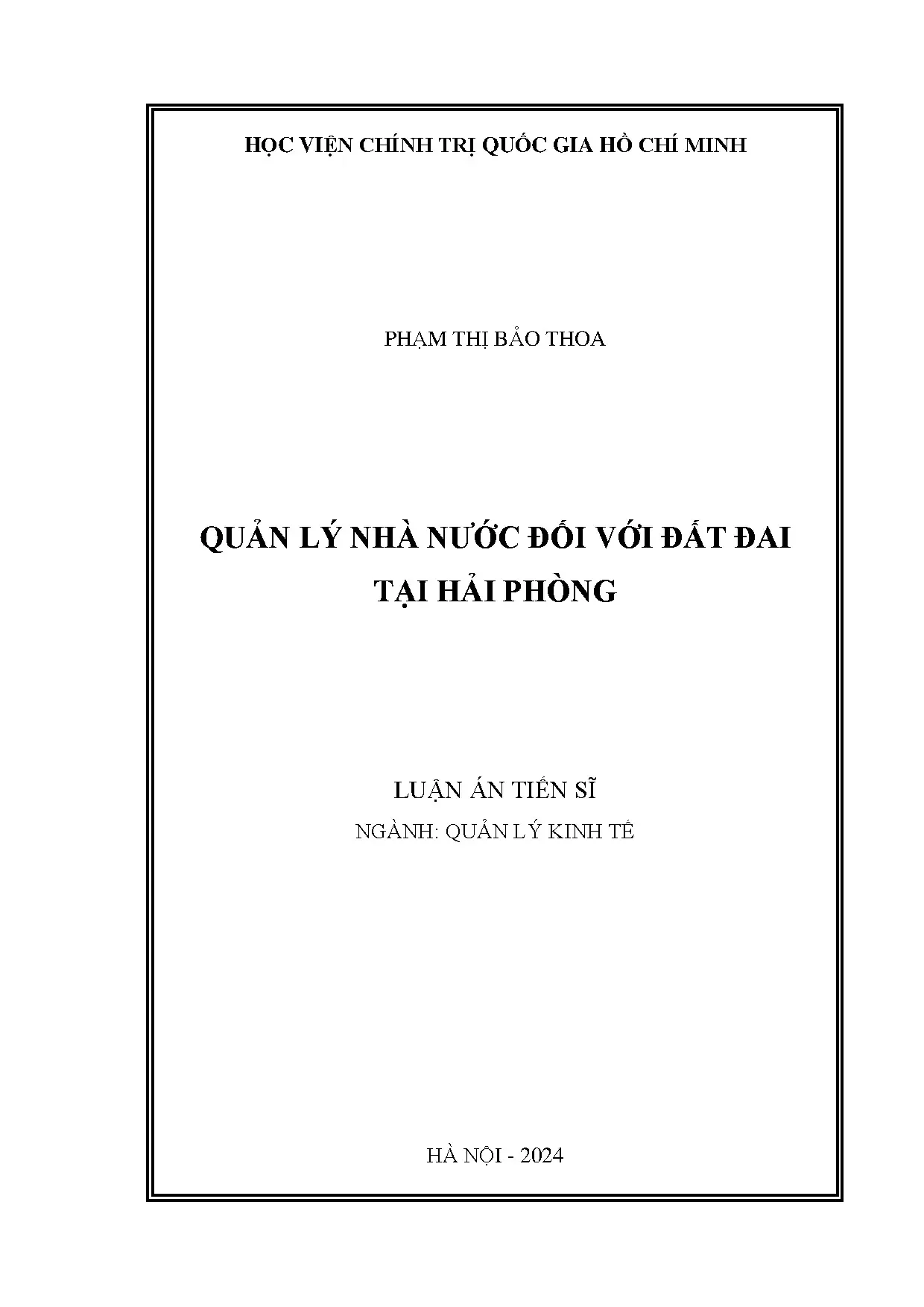 Quản lý nhà nước về đất đai tại Hải Phòng