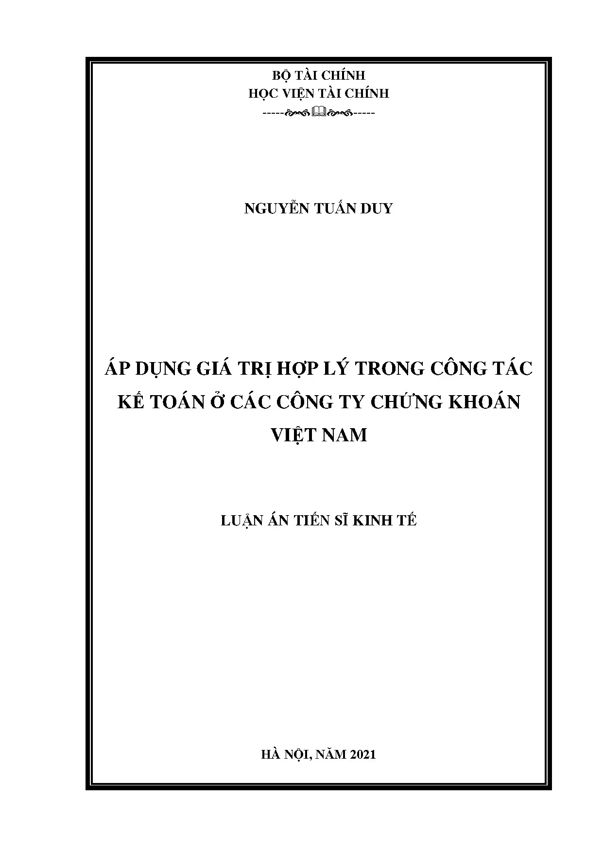 Áp dụng giá trị hợp lý trong công tác kế toán ở các công ty