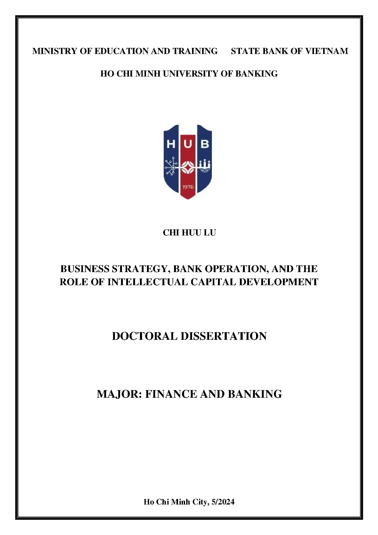 Business strategy bank operation and the role of intellectua