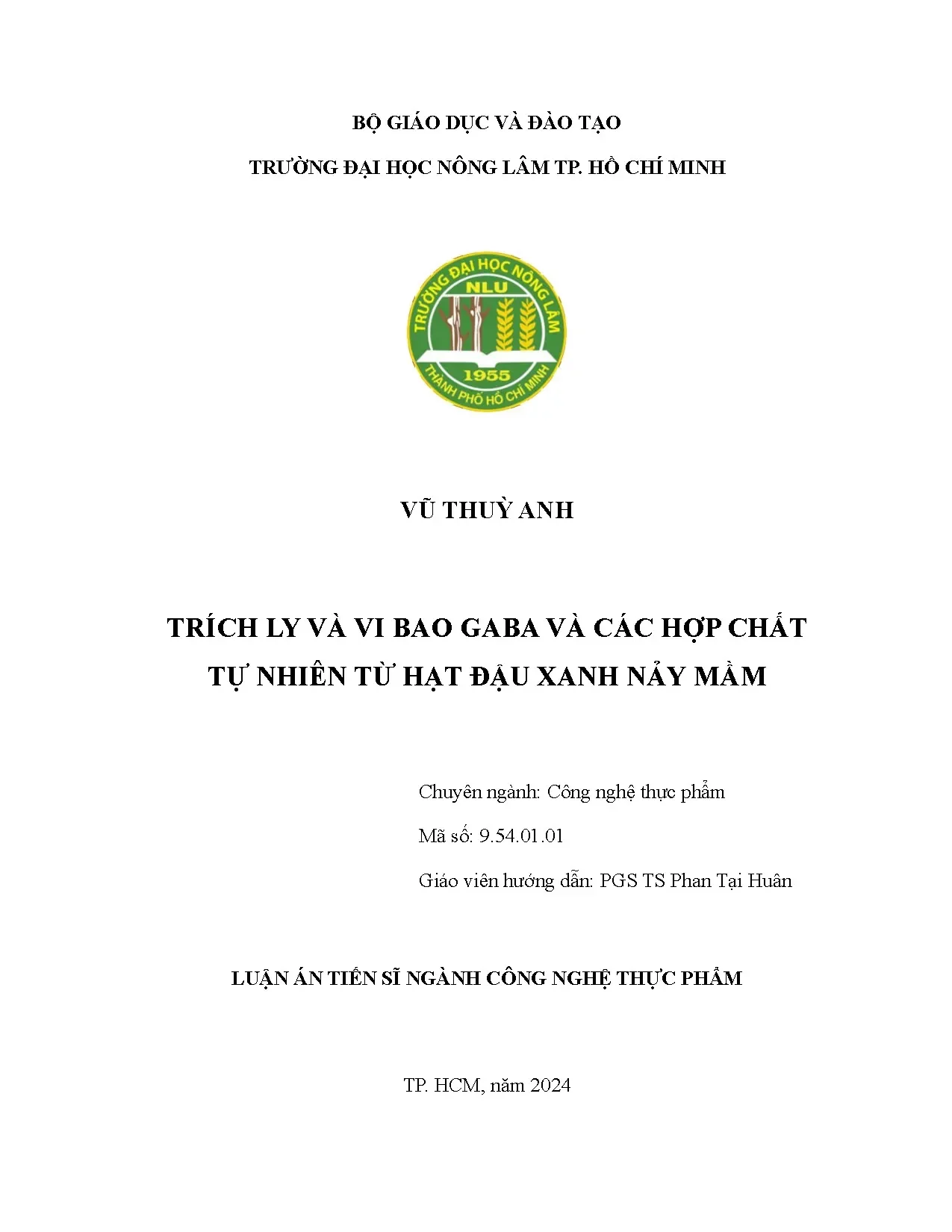 Trích ly và vi bao GABA từ đậu xanh