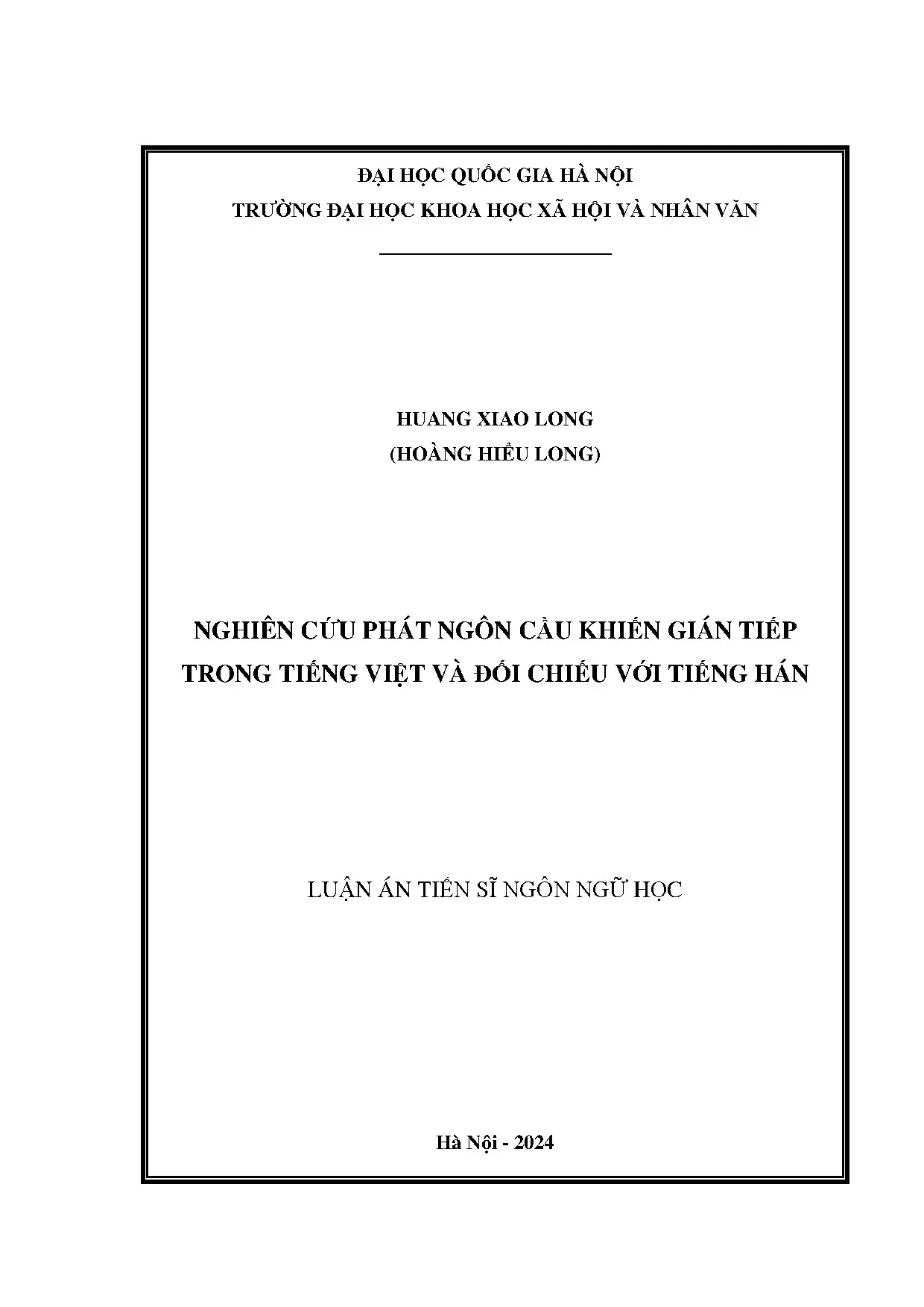 Nghiên cứu phát ngôn cầu khiến trong tiếng Việt