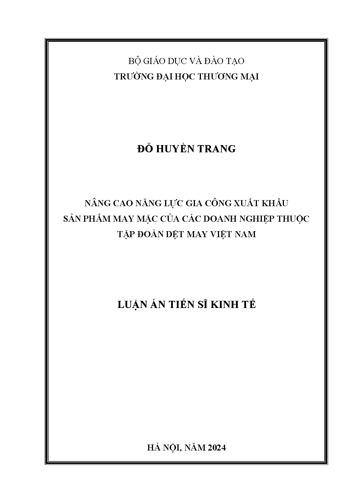 Nâng cao năng lực gia công xuất khẩu sản phẩm may mặc của cá