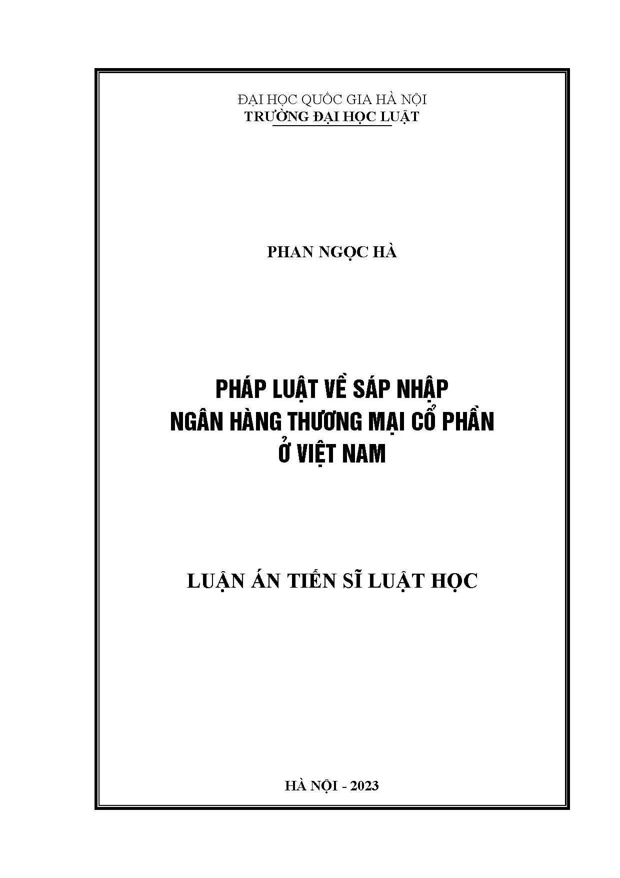 Pháp luật Sáp nhập Ngân hàng Thương mại Cổ phần tại Việt Nam