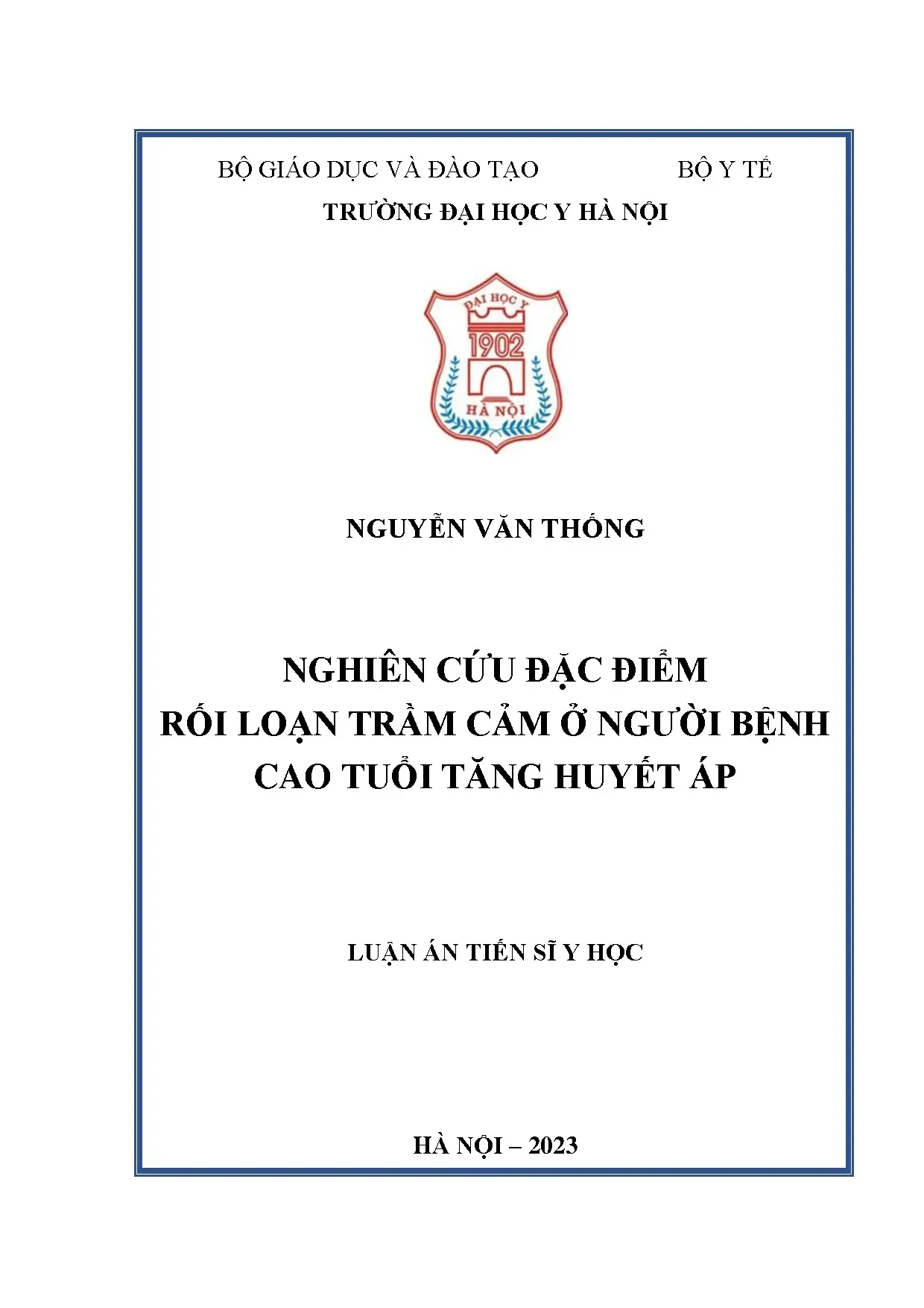 Nghiên cứu rối loạn trầm cảm ở người cao tuổi THA